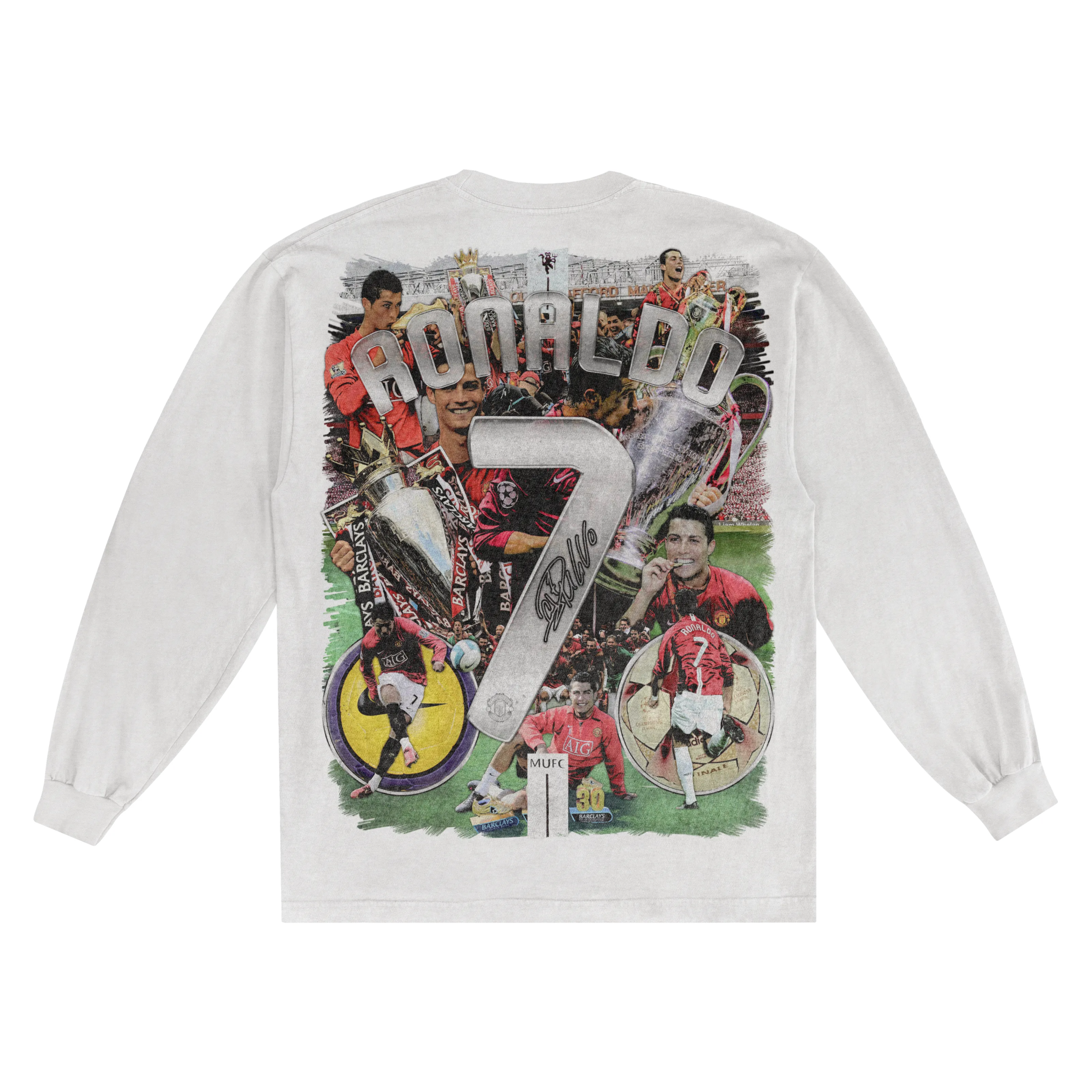 Cristiano Ronaldo '07/08 Long Sleeved Tee - Greazy Tees