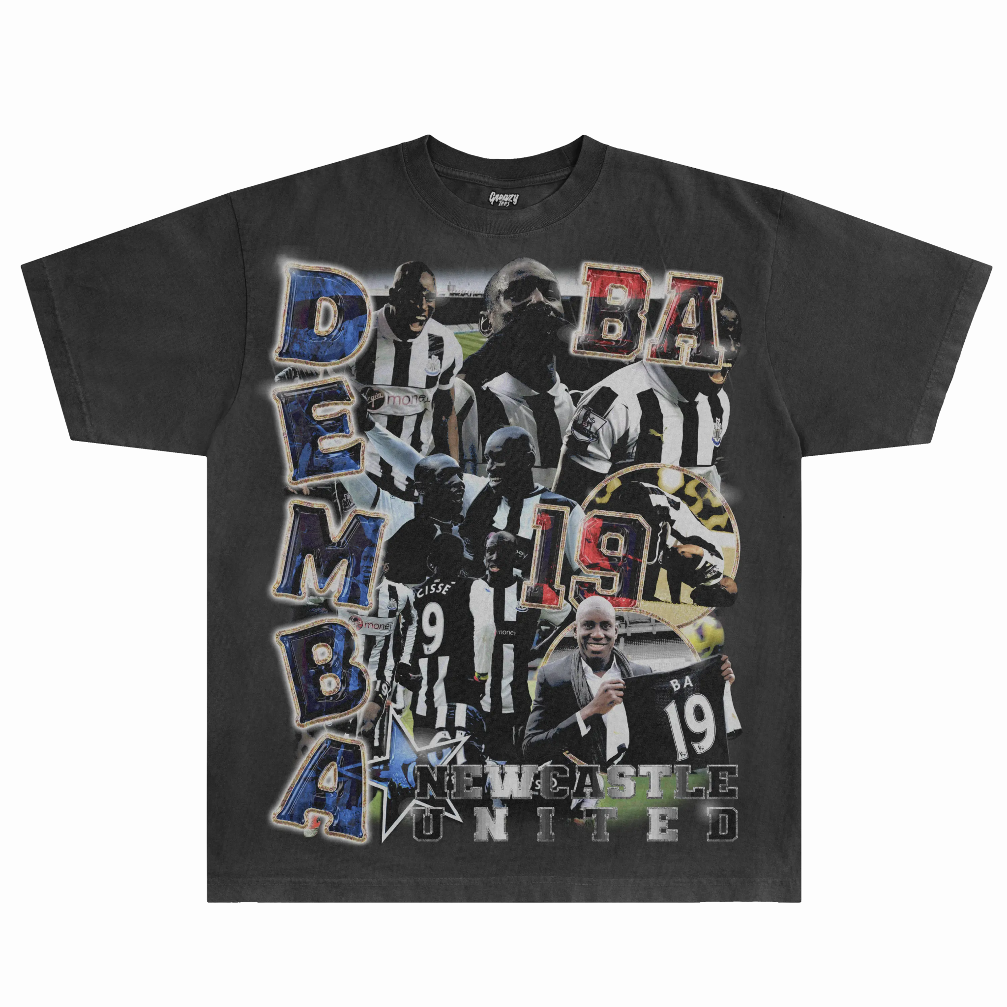 Demba Ba Newcastle Classic Tee - Greazy Tees