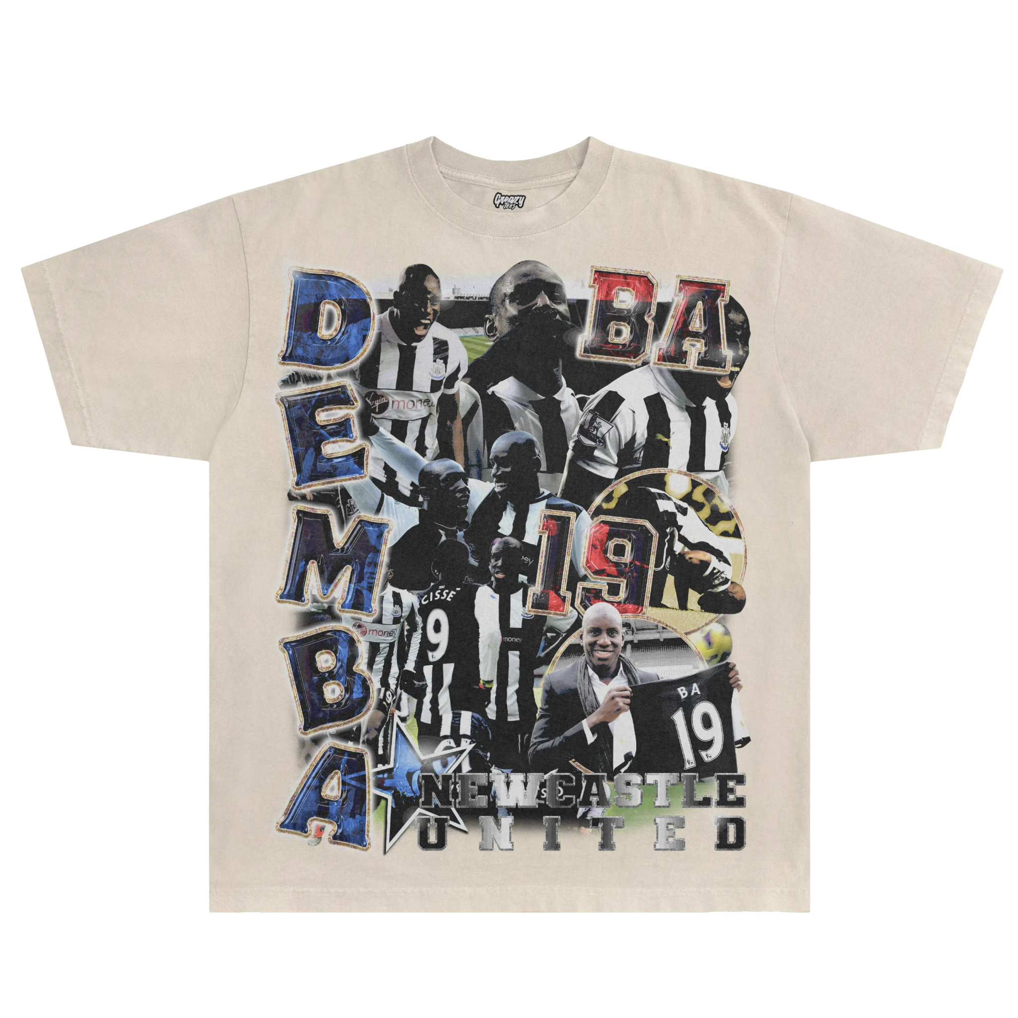 Demba Ba Newcastle Classic Tee - Greazy Tees