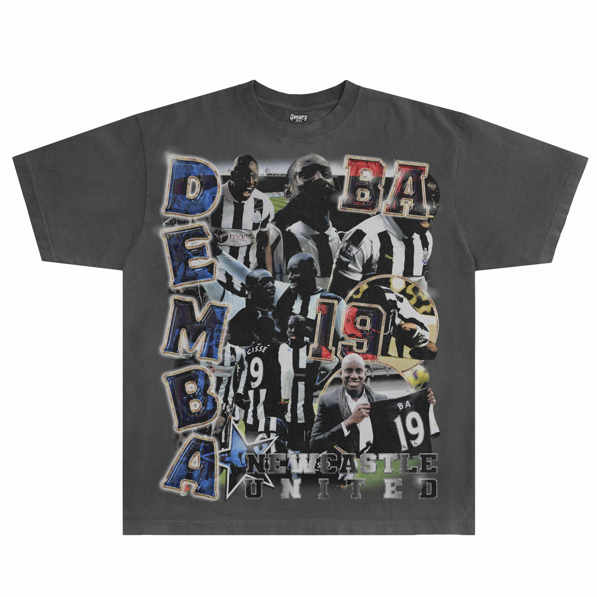 Demba Ba Newcastle Classic Tee - Greazy Tees