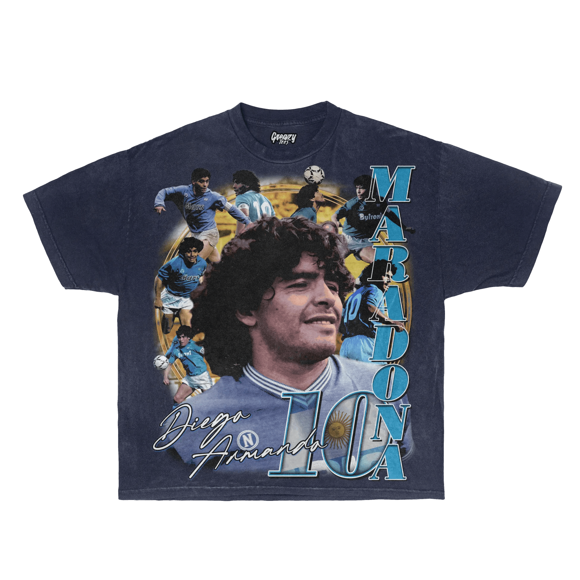 Diego Maradona Tee - Greazy Tees