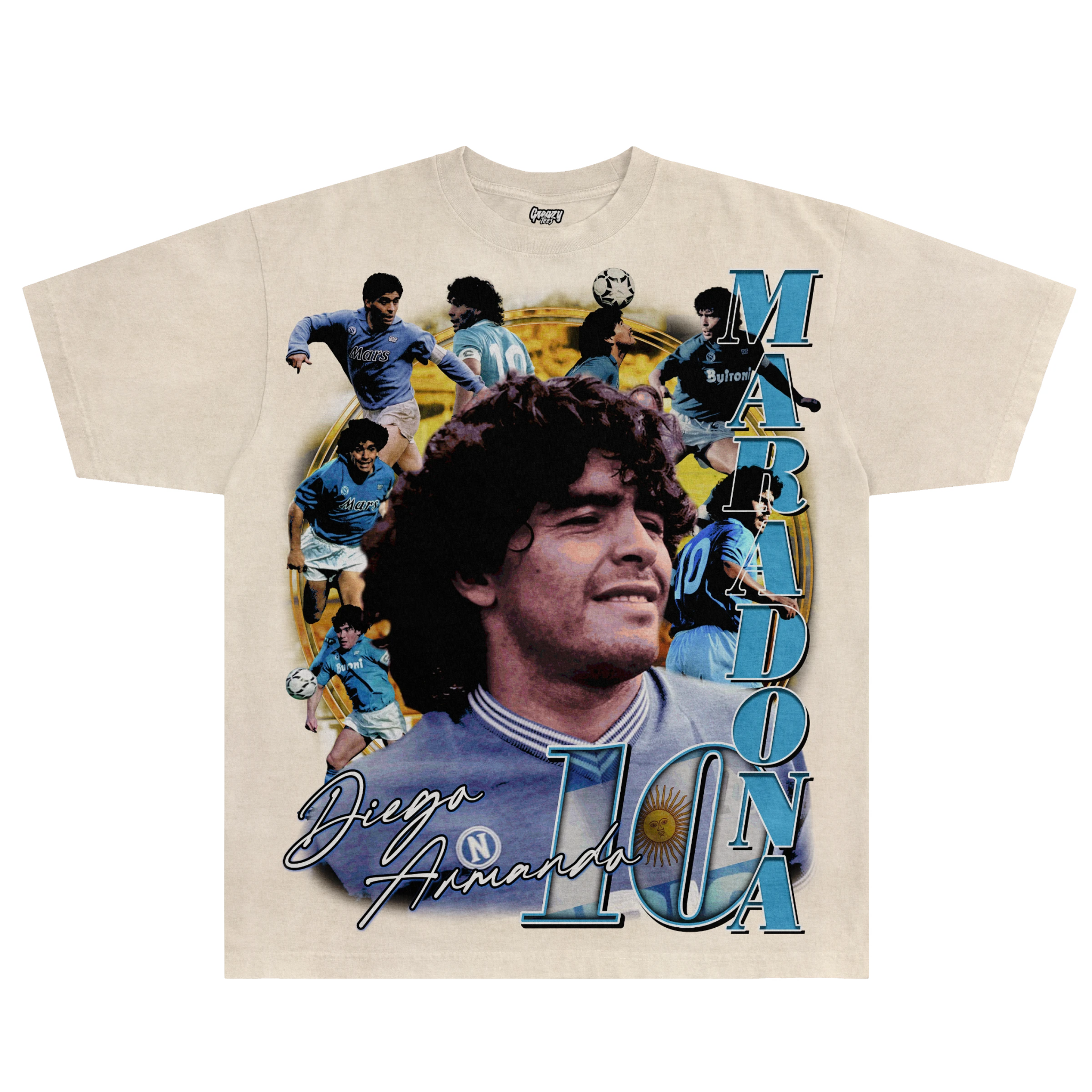 Diego Maradona Tee - Greazy Tees