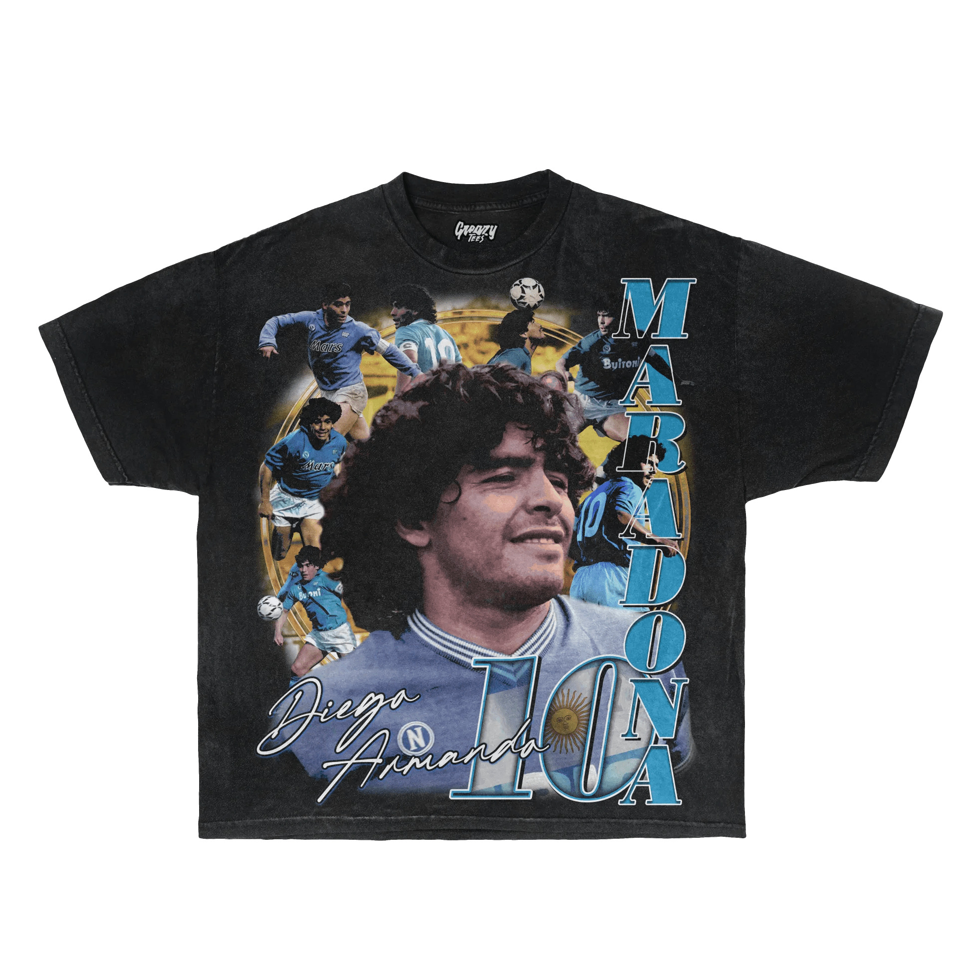 Diego Maradona Tee - Greazy Tees