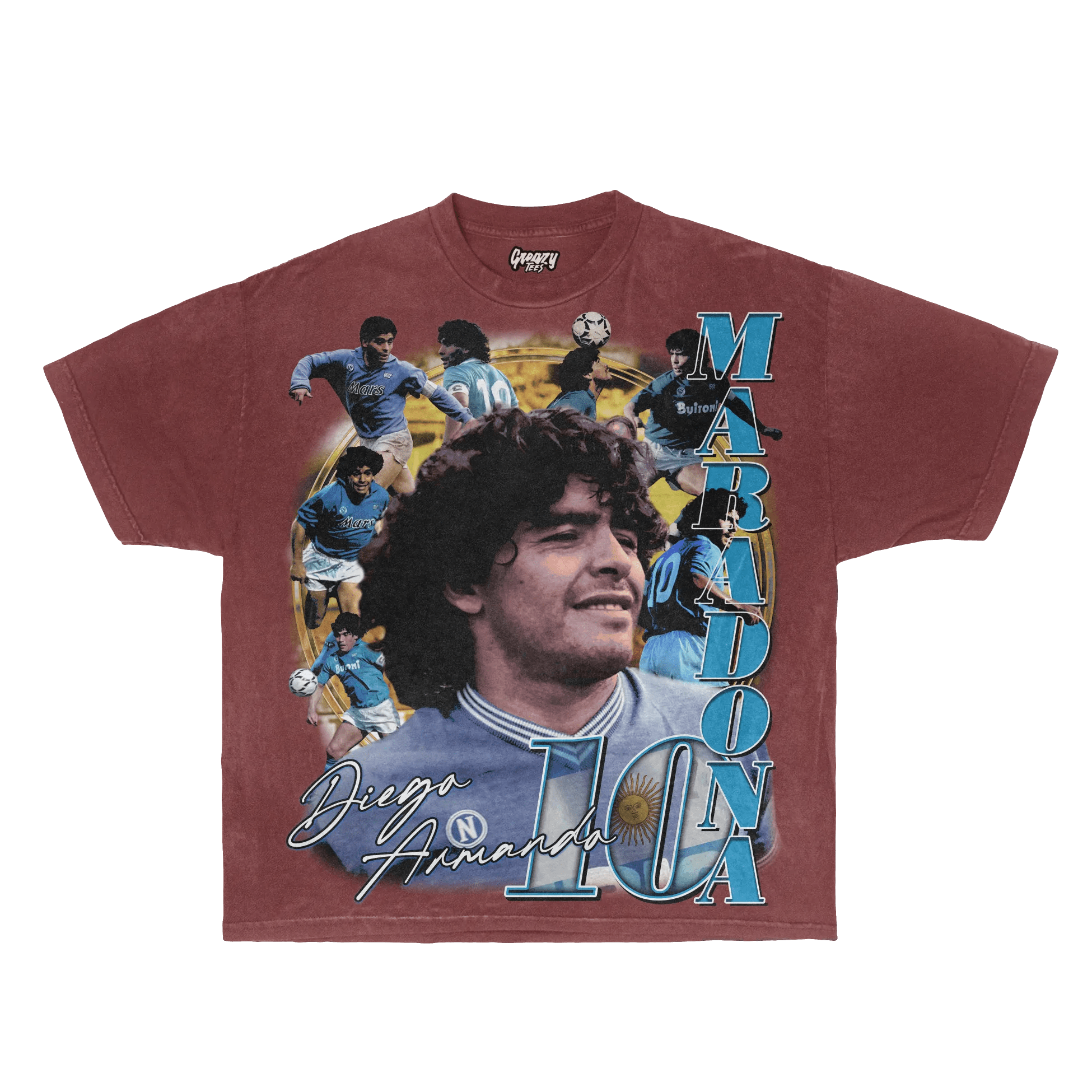 Diego Maradona Tee - Greazy Tees