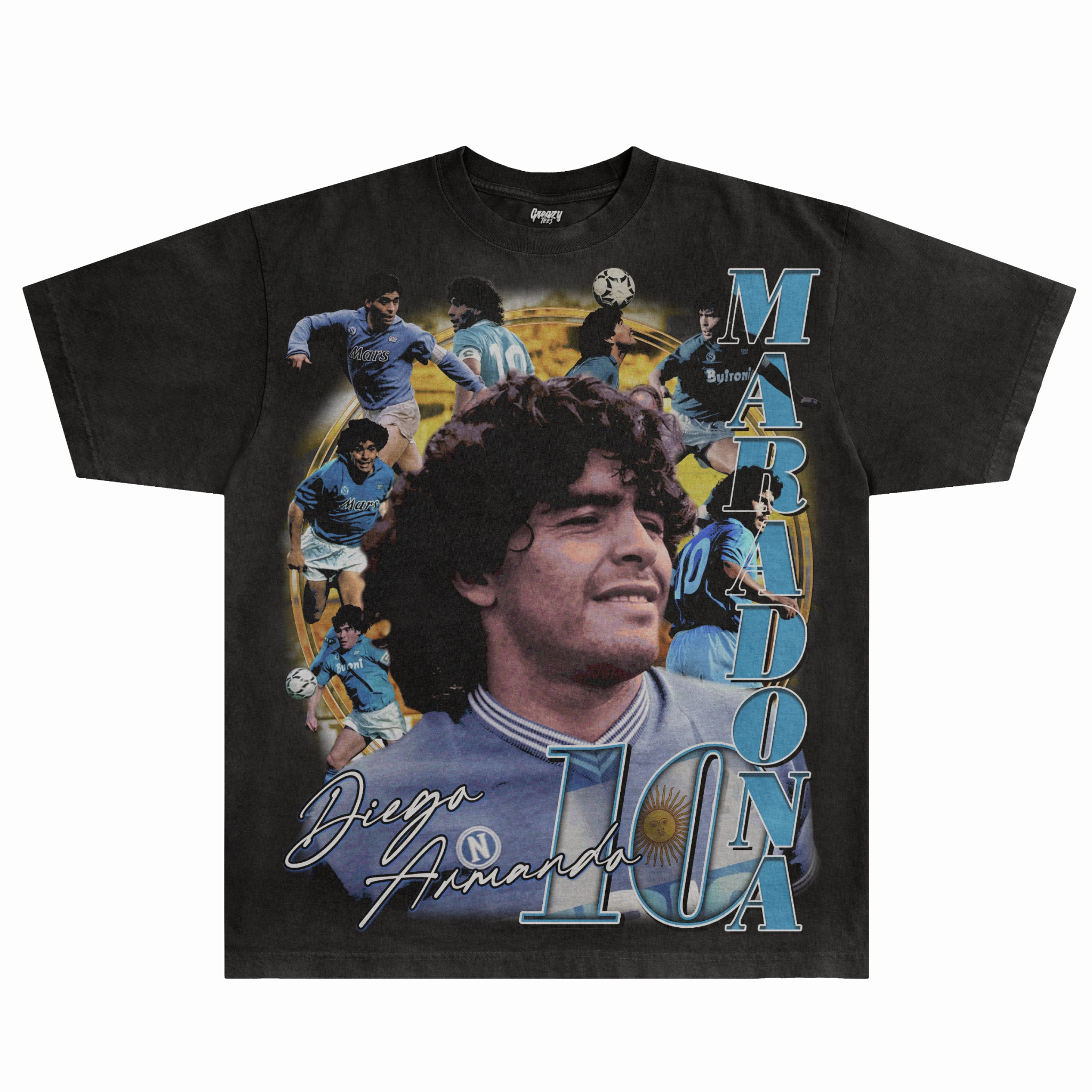 Diego Maradona Tee - Greazy Tees