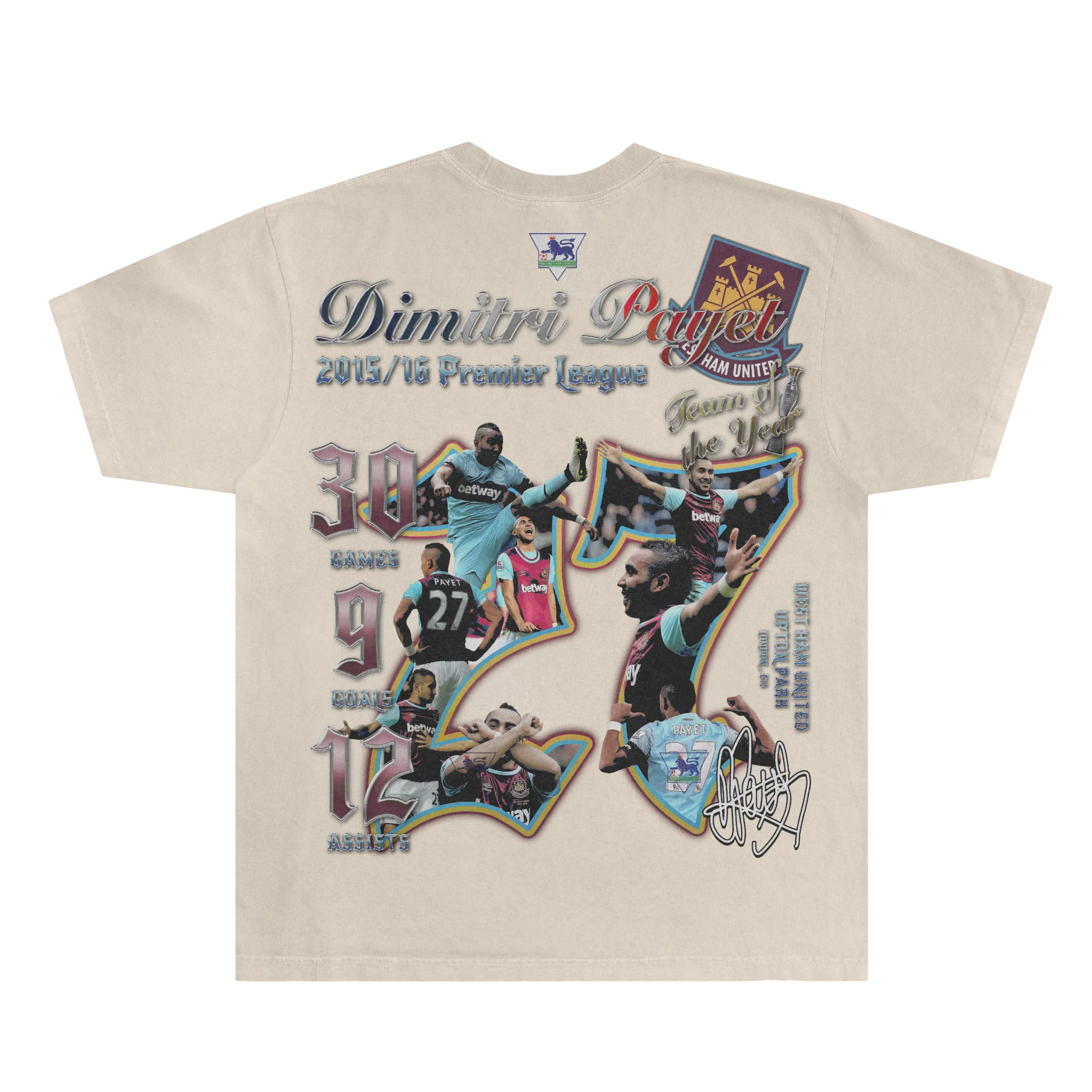 Dimitri Payet West Ham Classic Tee - Greazy Tees