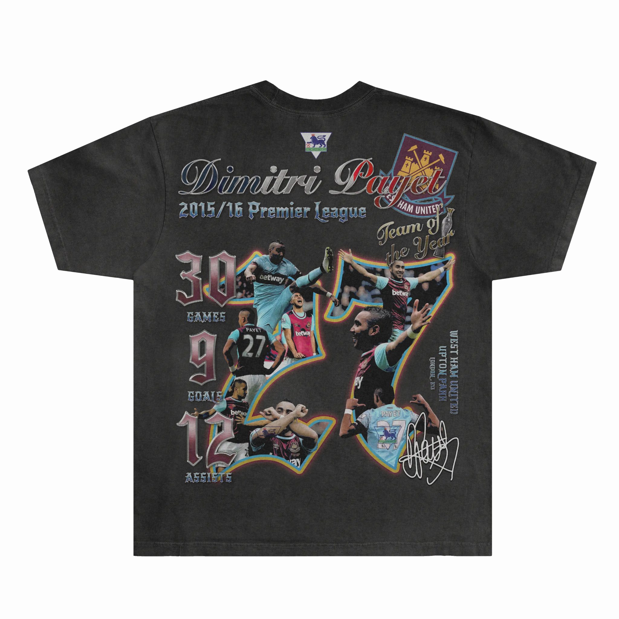 Dimitri Payet West Ham Classic Tee - Greazy Tees