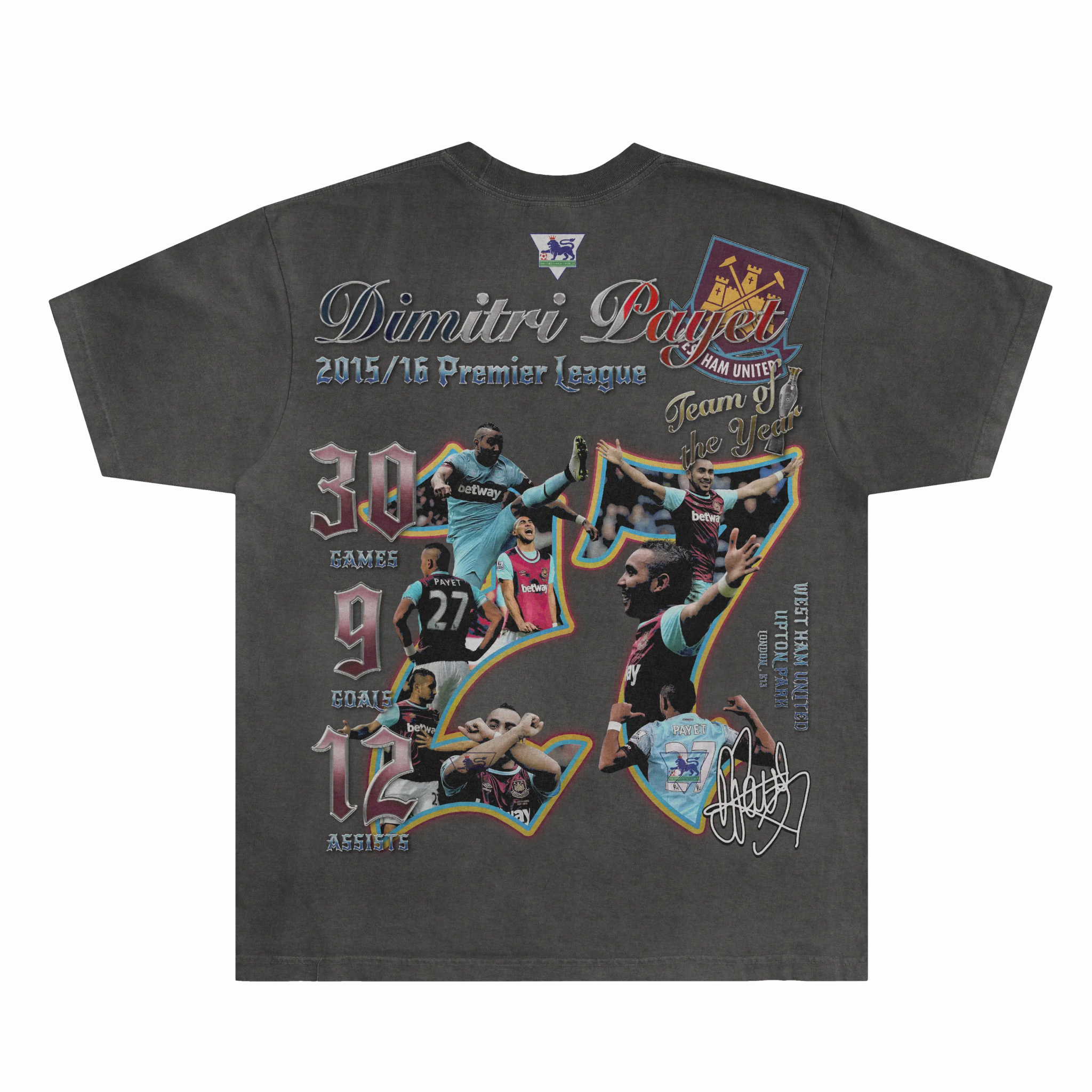 Dimitri Payet West Ham Classics Tee - Greazy Tees