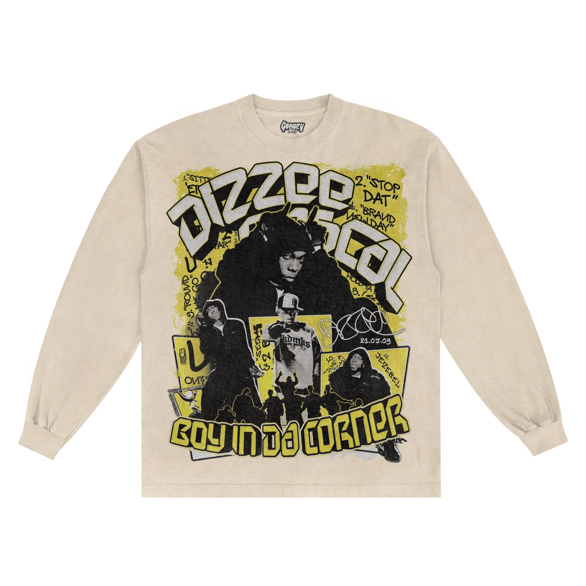 Dizzee Rascal Boy In Da Corner Long Sleeved Tee - Greazy Tees
