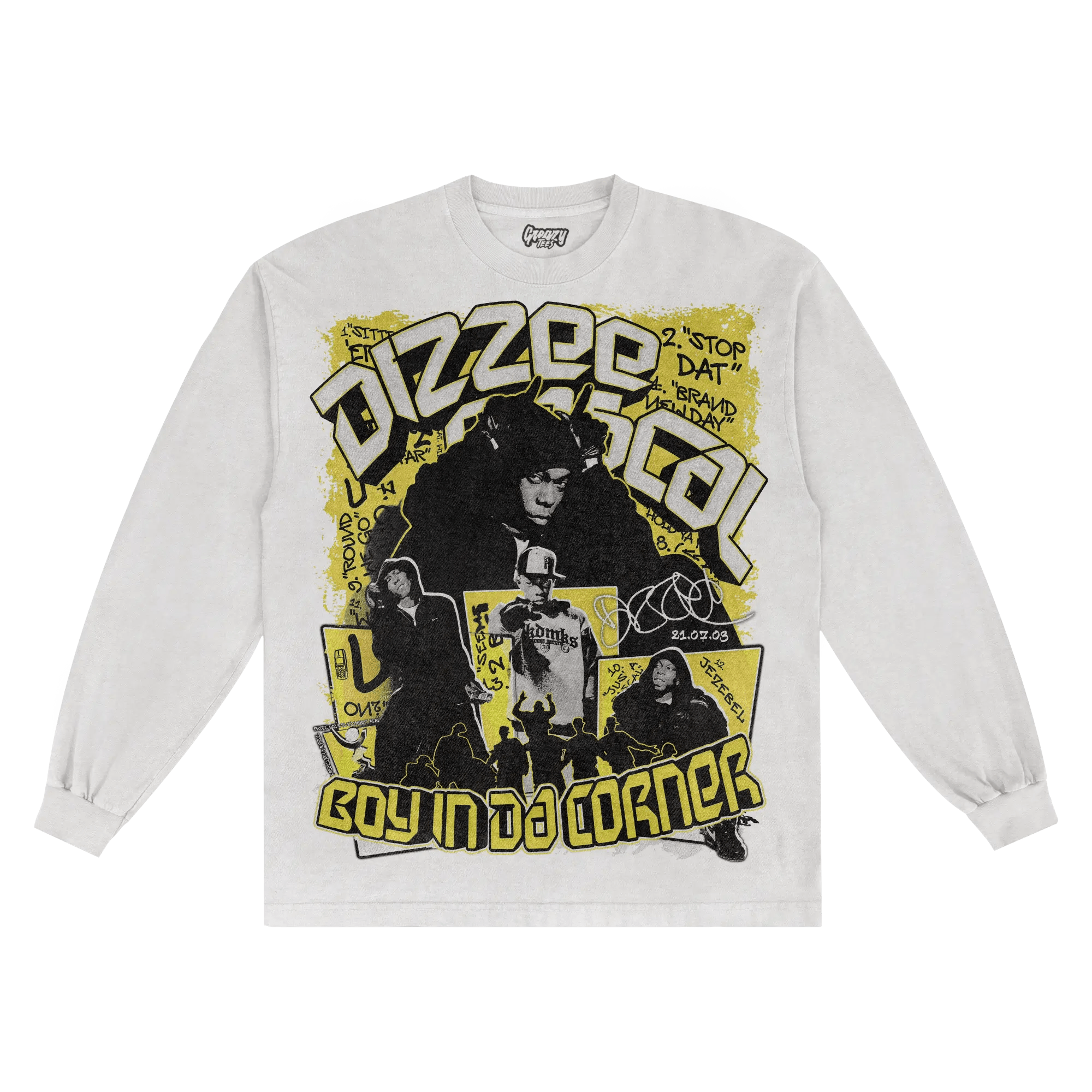 Dizzee Rascal Boy In Da Corner Long Sleeved Tee - Greazy Tees