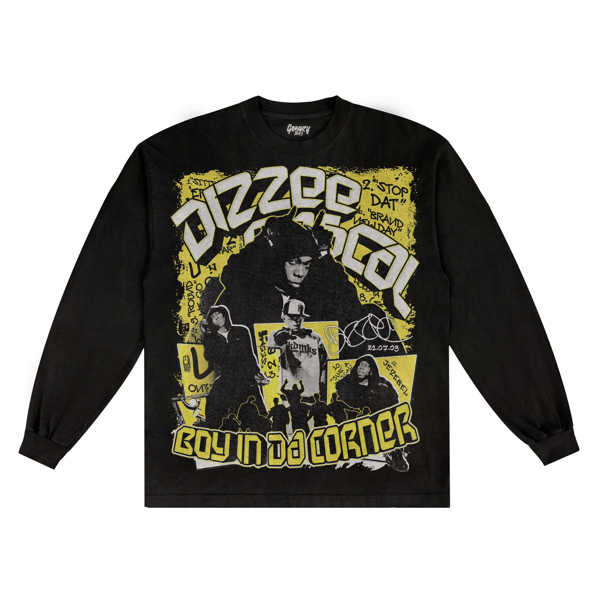 Dizzee Rascal Boy In Da Corner Long Sleeved Tee - Greazy Tees