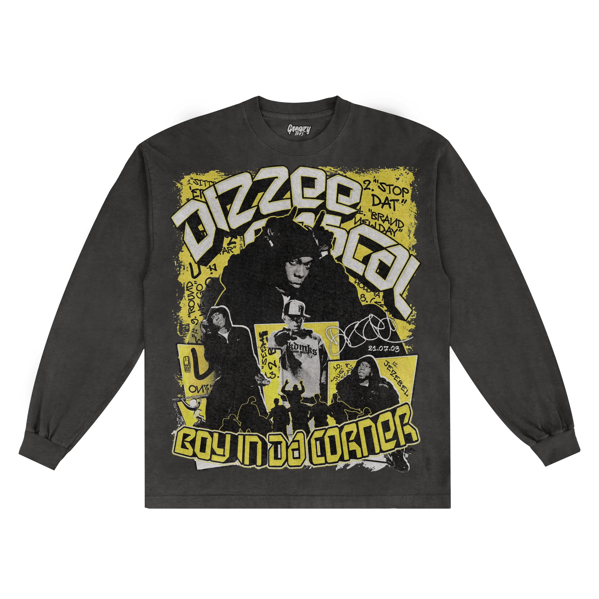 Dizzee Rascal Boy In Da Corner Long Sleeved Tee - Greazy Tees