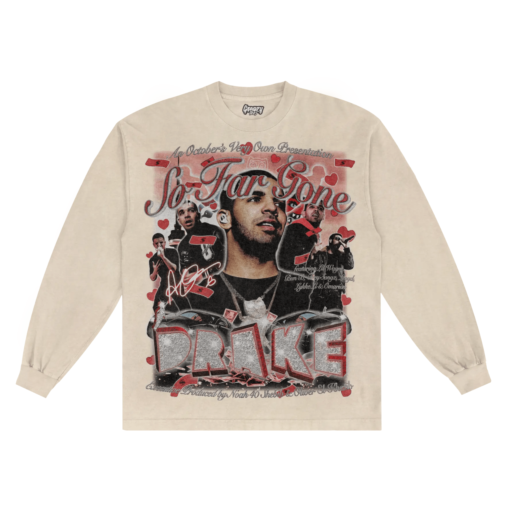 Drake So Far Gone Long Sleeved Tee - Greazy Tees