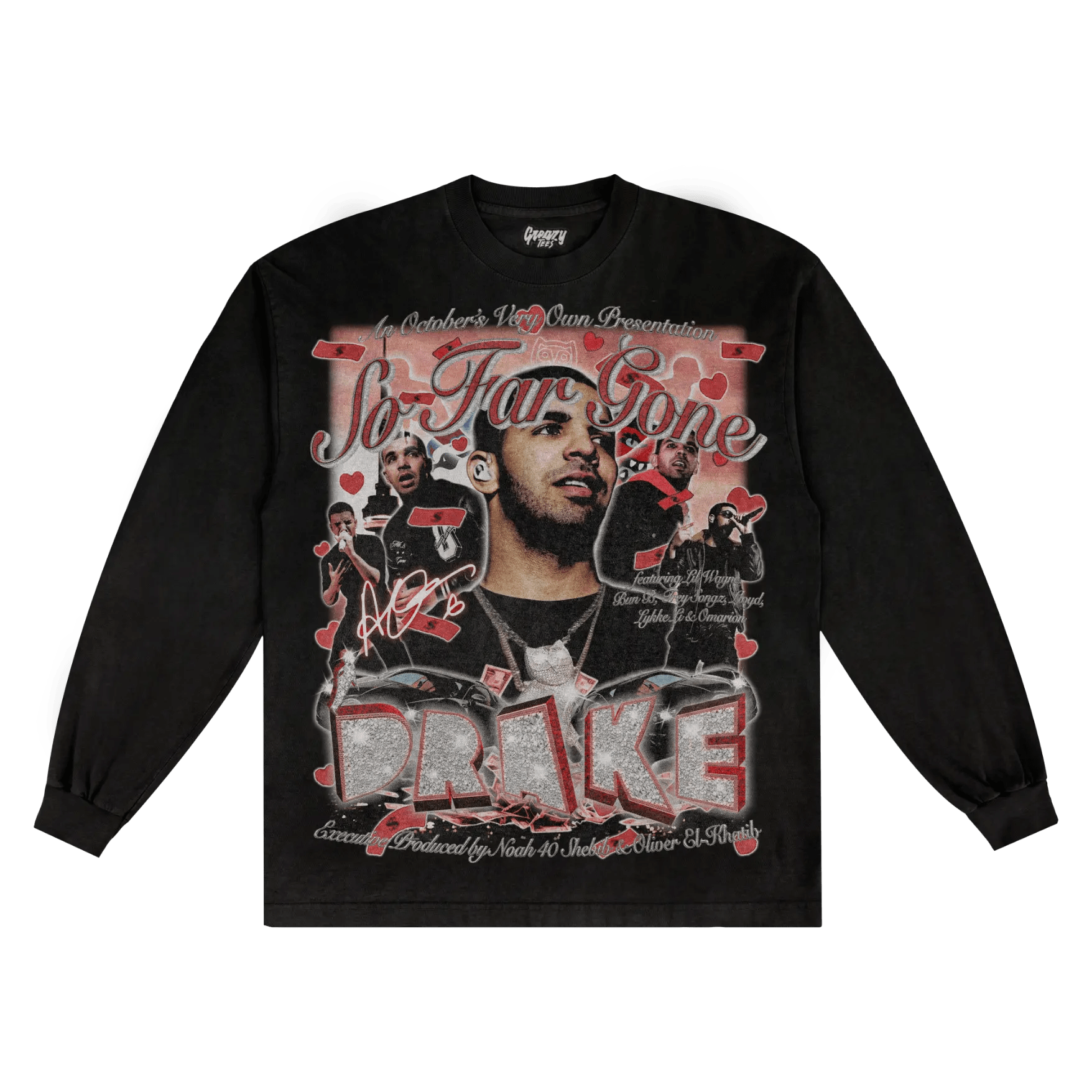 Drake So Far Gone Long Sleeved Tee - Greazy Tees