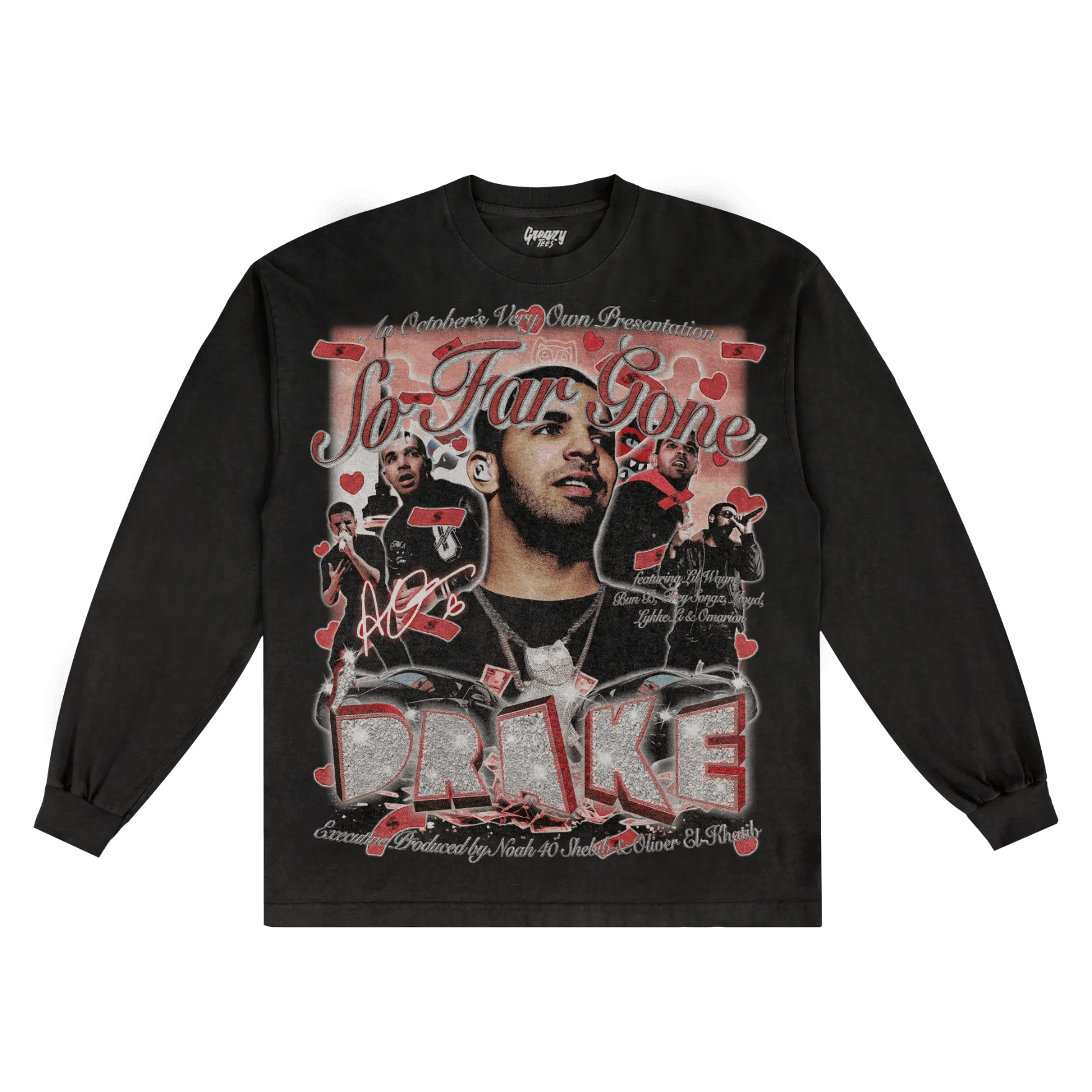 Drake So Far Gone Long Sleeved Tee - Greazy Tees