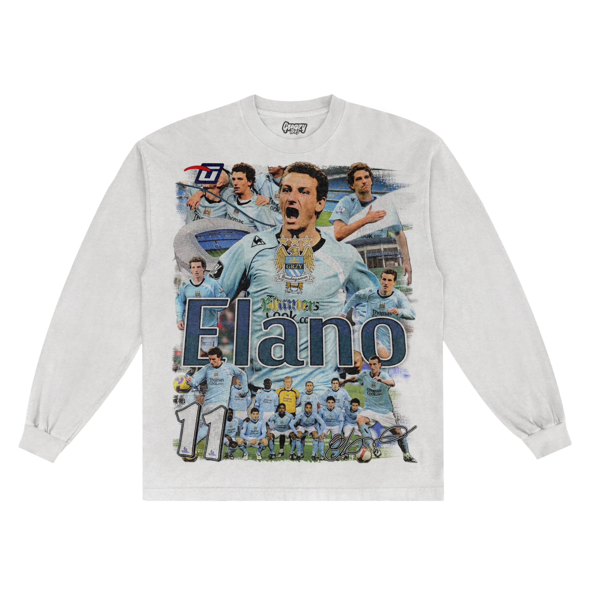 Elano Barclaysman Long Sleeved Tee - Greazy Tees