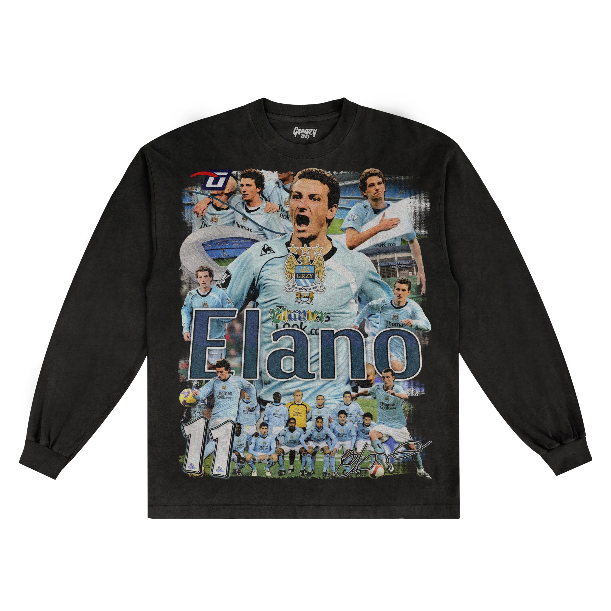 Elano Barclaysman Long Sleeved Tee - Greazy Tees