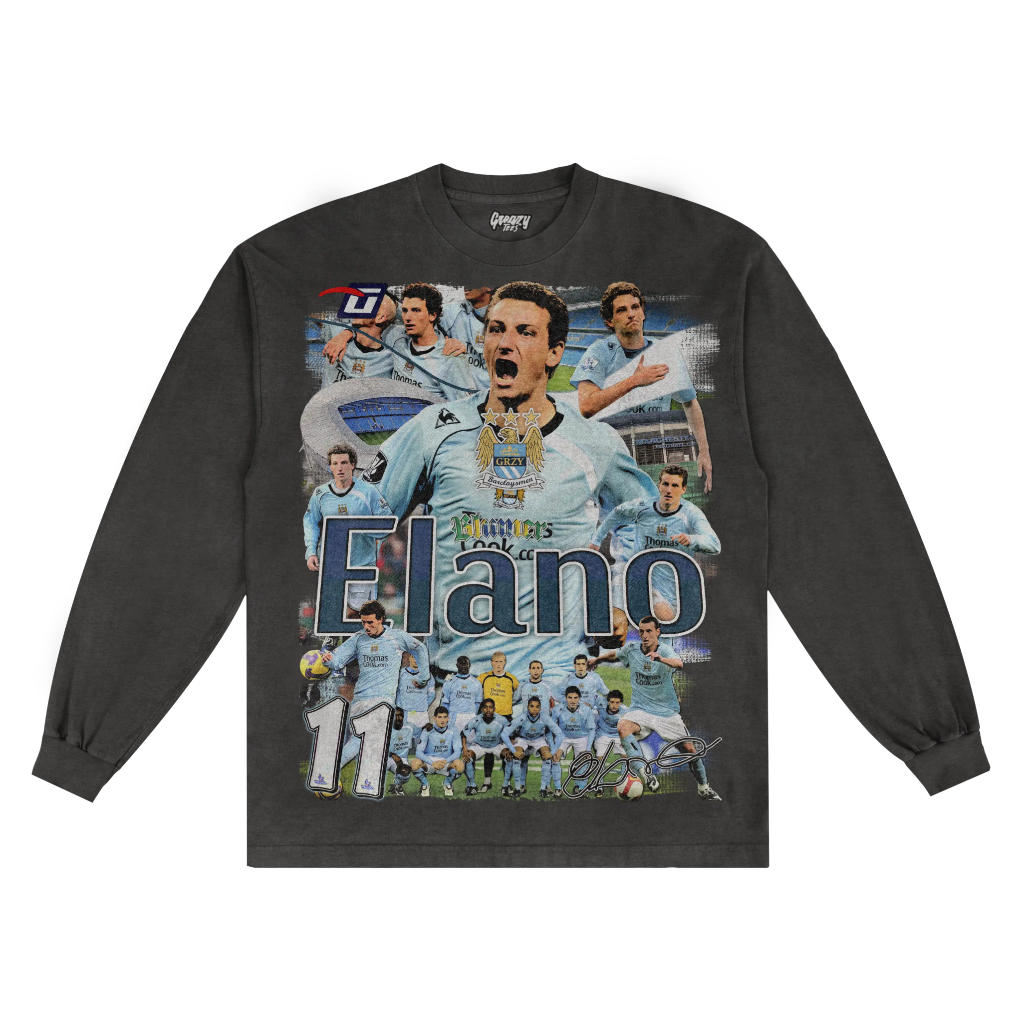 Elano Barclaysman Long Sleeved Tee - Greazy Tees