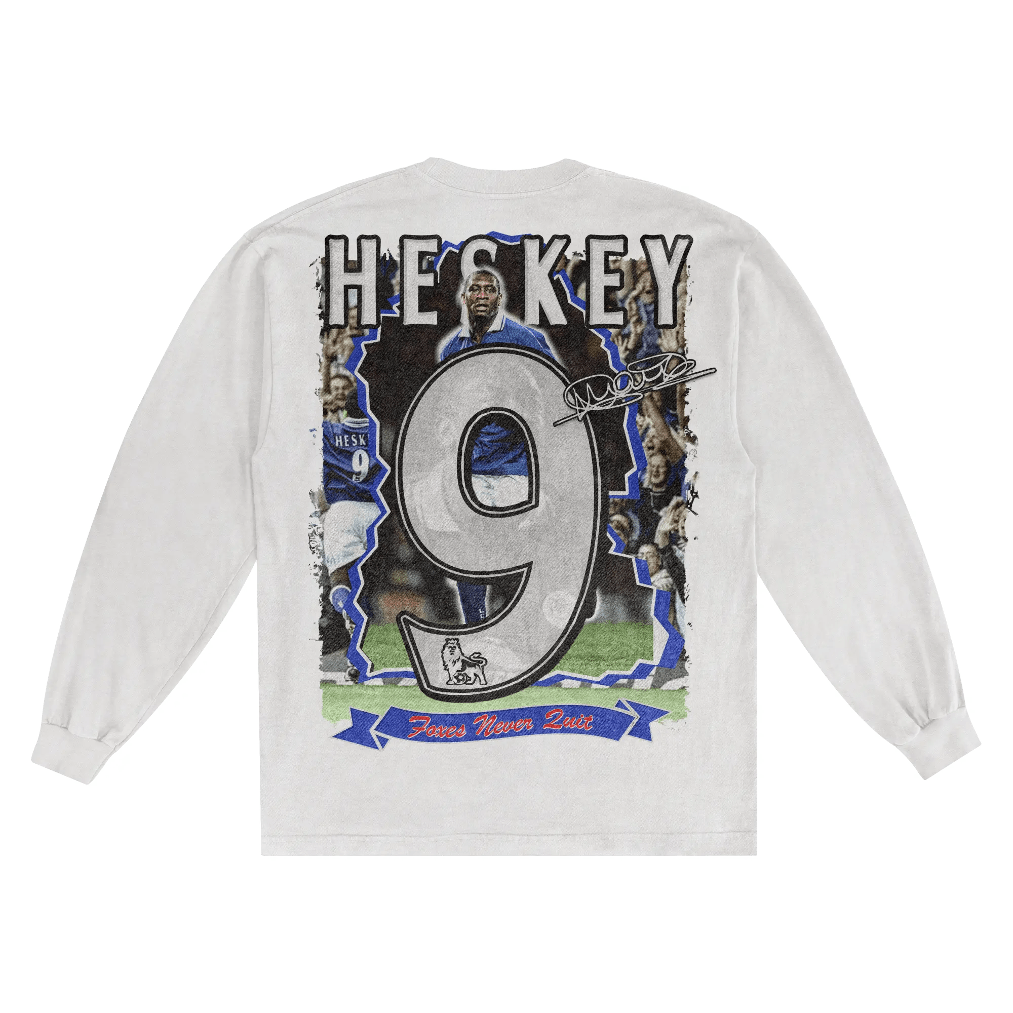Emile Heskey Leicester City Long Sleeved Tee - Greazy Tees