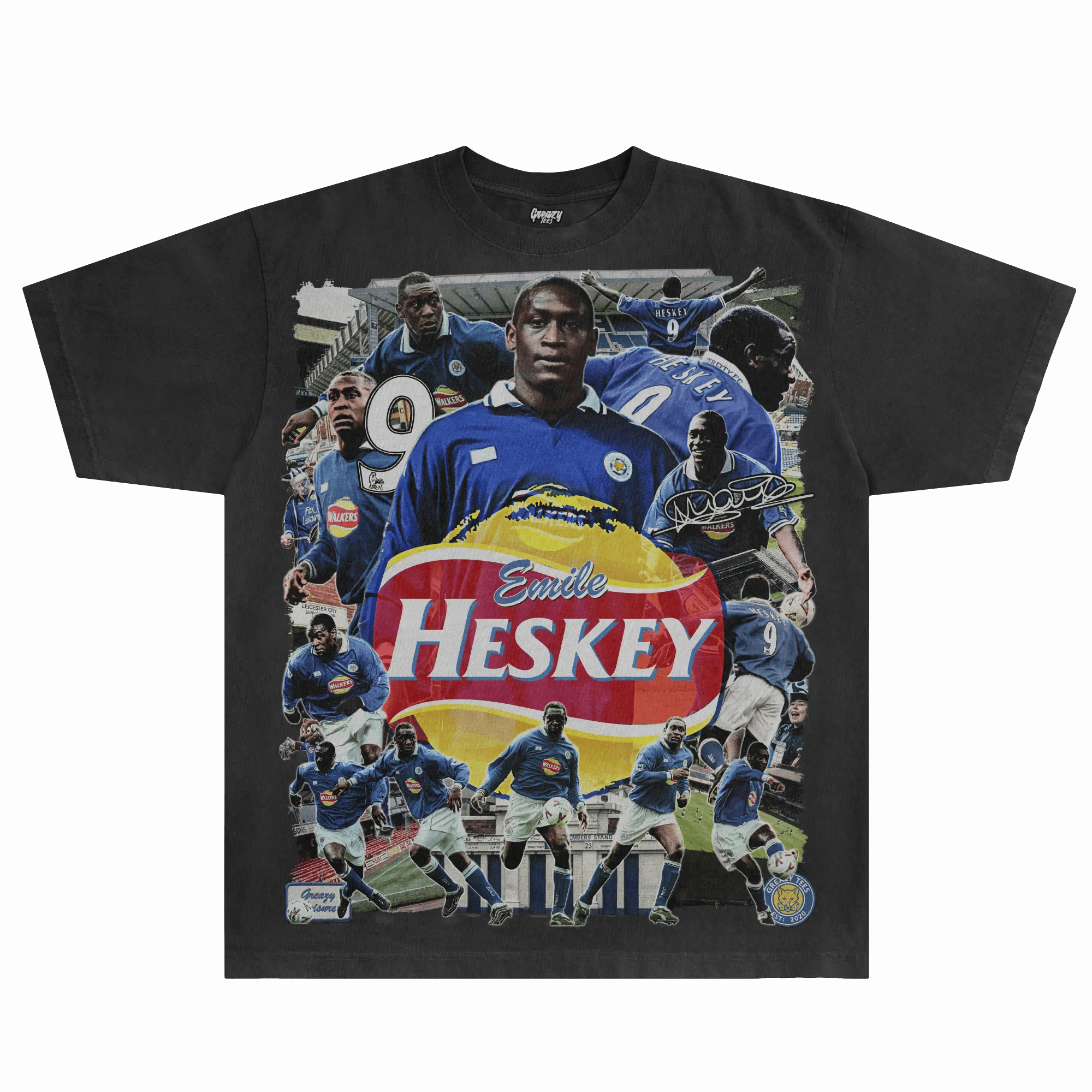 Emile Heskey Leicester City Tee - Greazy Tees