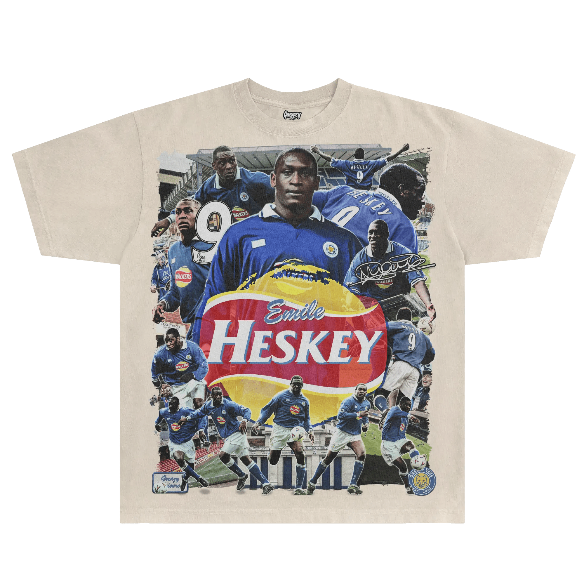 Emile Heskey Leicester City Tee - Greazy Tees