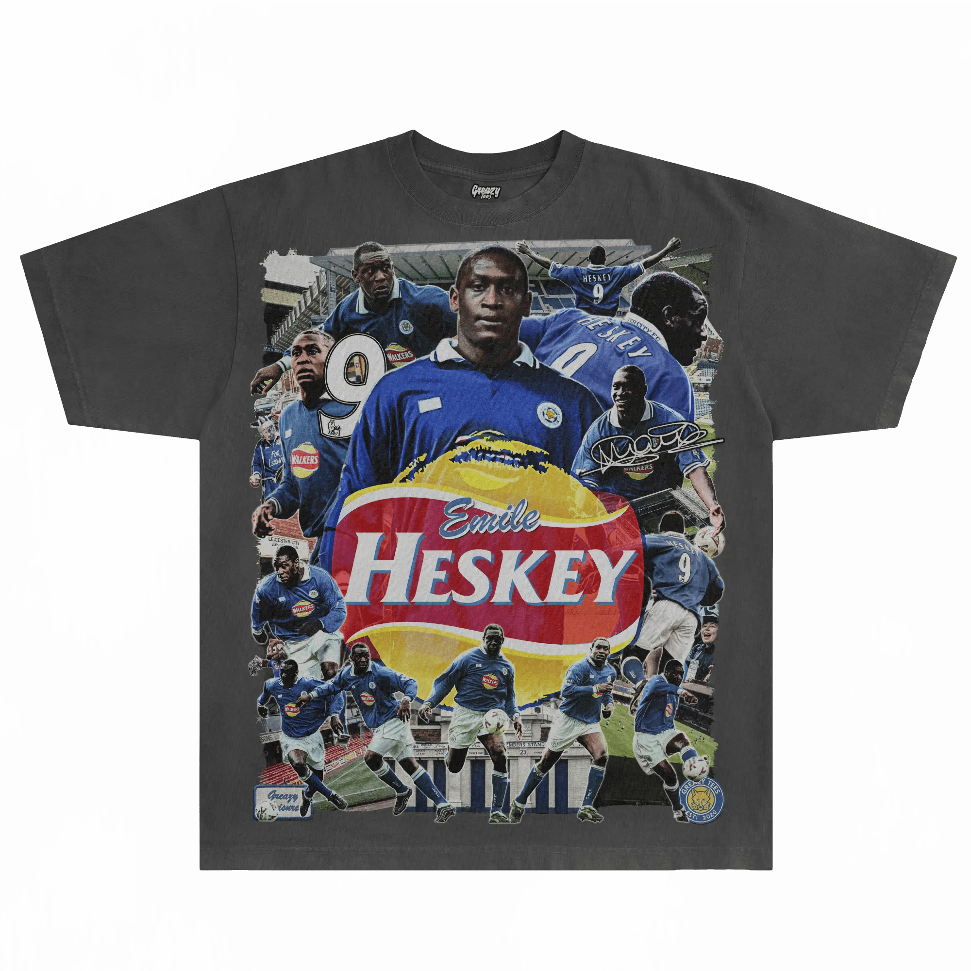 Emile Heskey Leicester City Tee - Greazy Tees