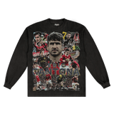 Eric Cantona Manchester United Long Sleeved Tee - Greazy Tees
