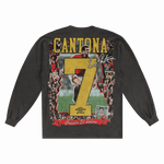 Eric Cantona Manchester United Long Sleeved Tee - Greazy Tees