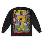 Eric Cantona Manchester United Long Sleeved Tee - Greazy Tees