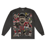Eric Cantona Manchester United Long Sleeved Tee - Greazy Tees