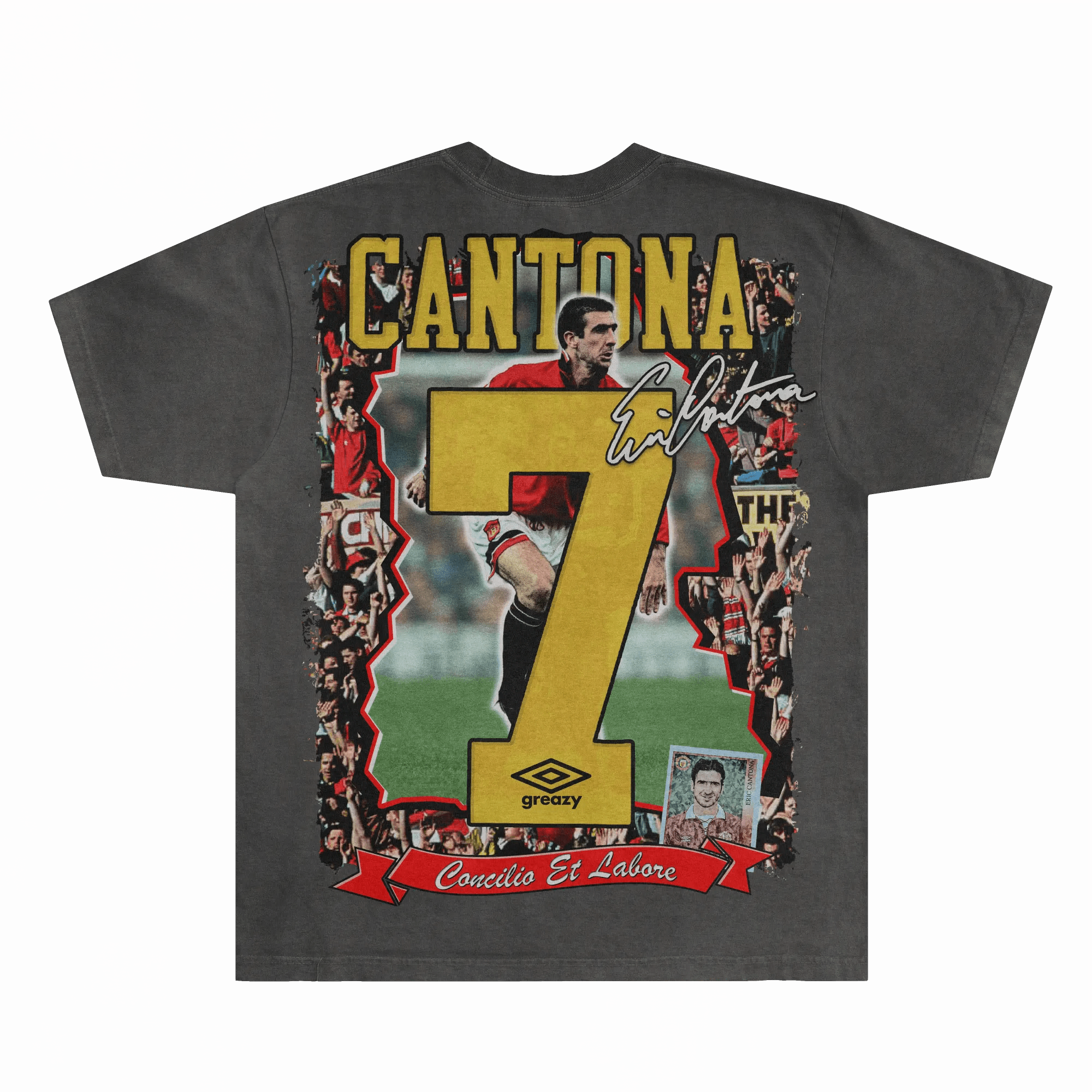 Eric Cantona Manchester United Tee - Greazy Tees