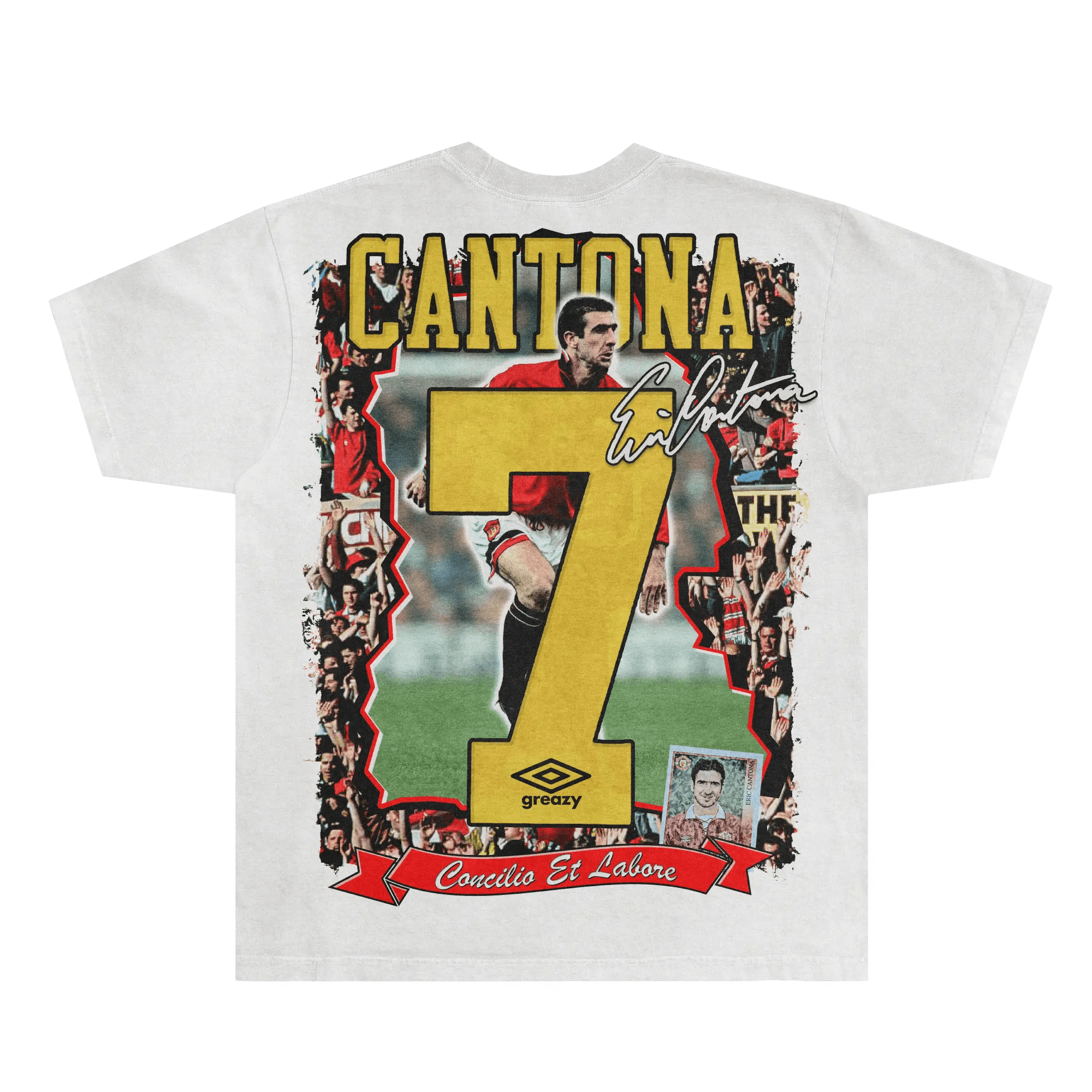 Eric Cantona Manchester United Tee - Greazy Tees