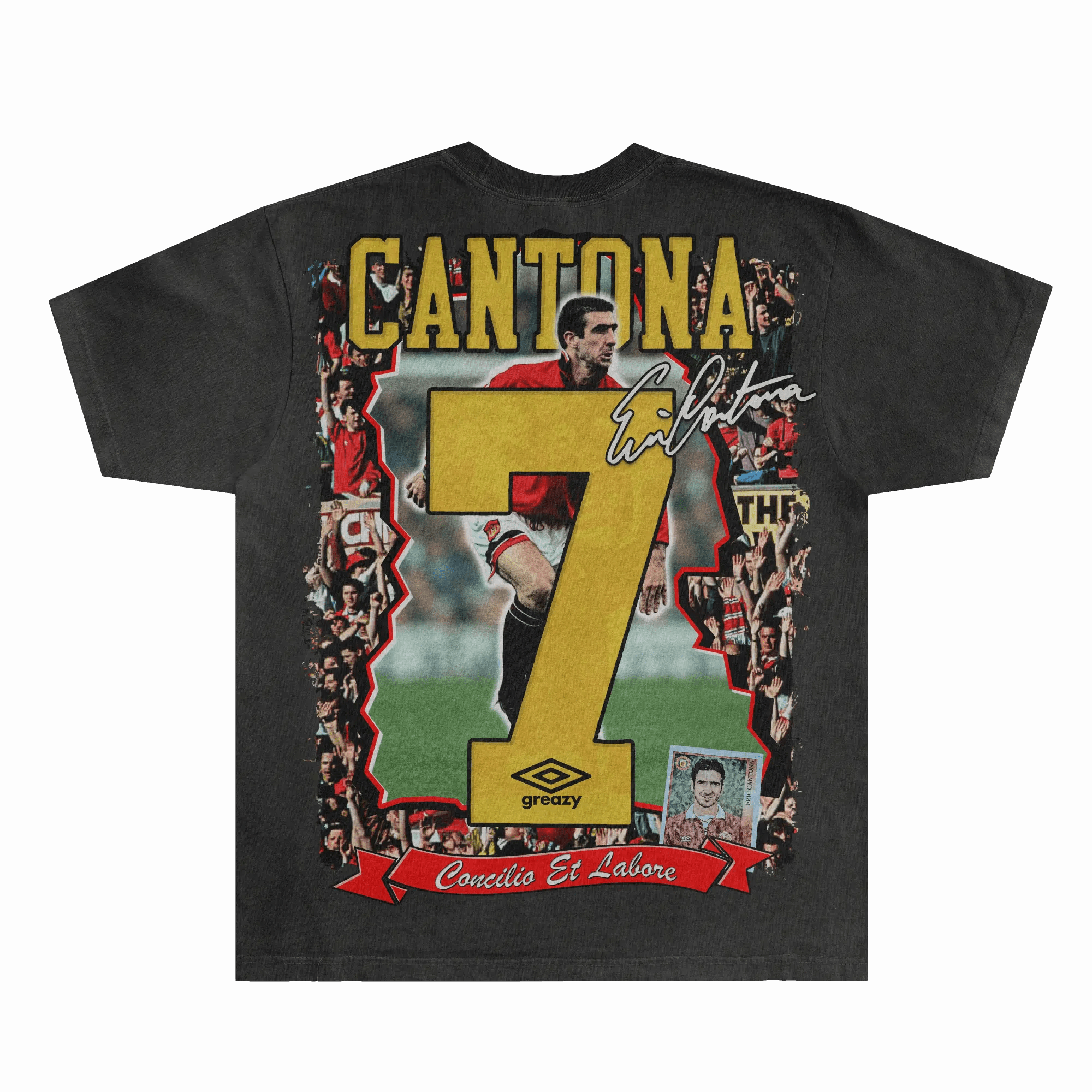 Eric Cantona Manchester United Tee - Greazy Tees