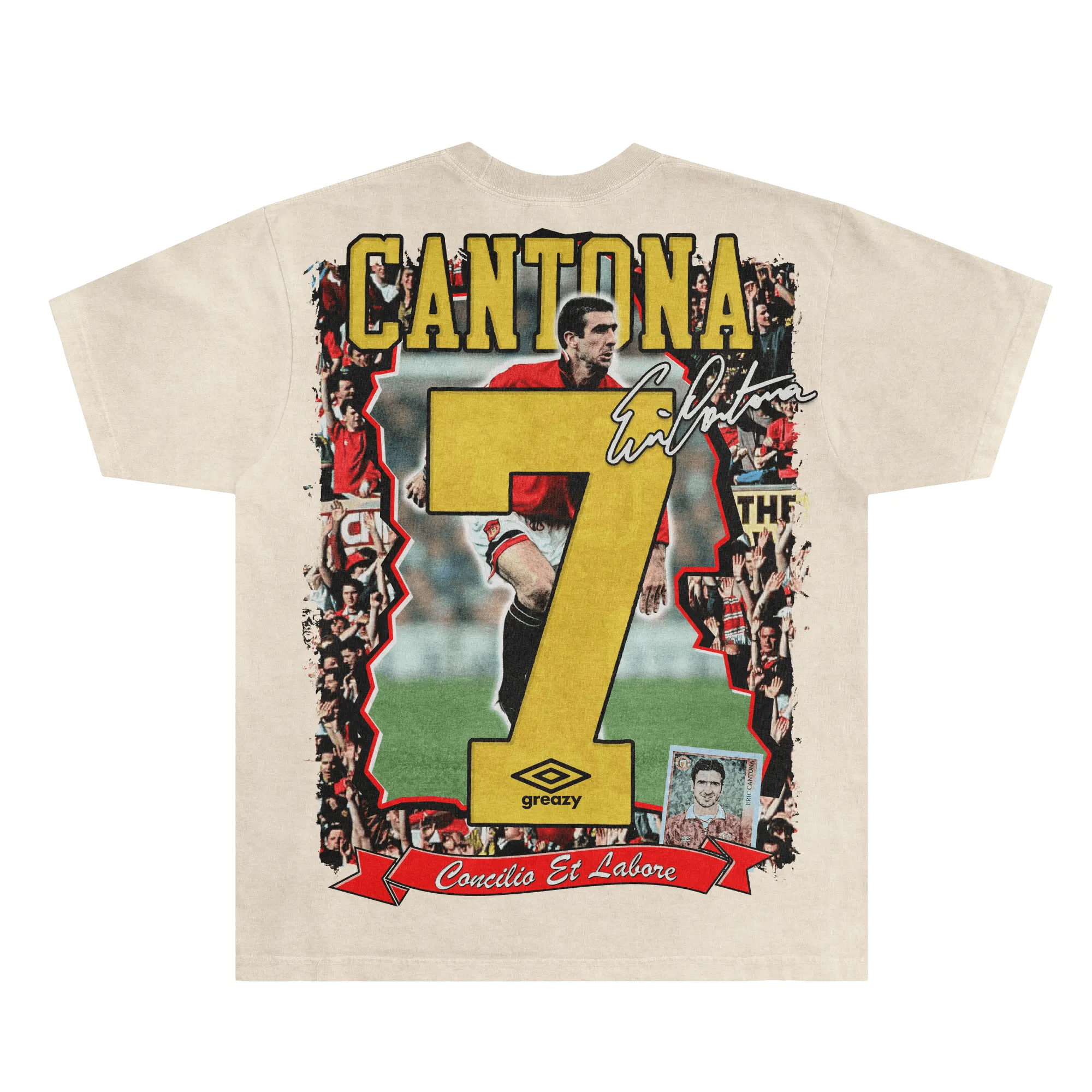 Eric Cantona Manchester United Tee - Greazy Tees