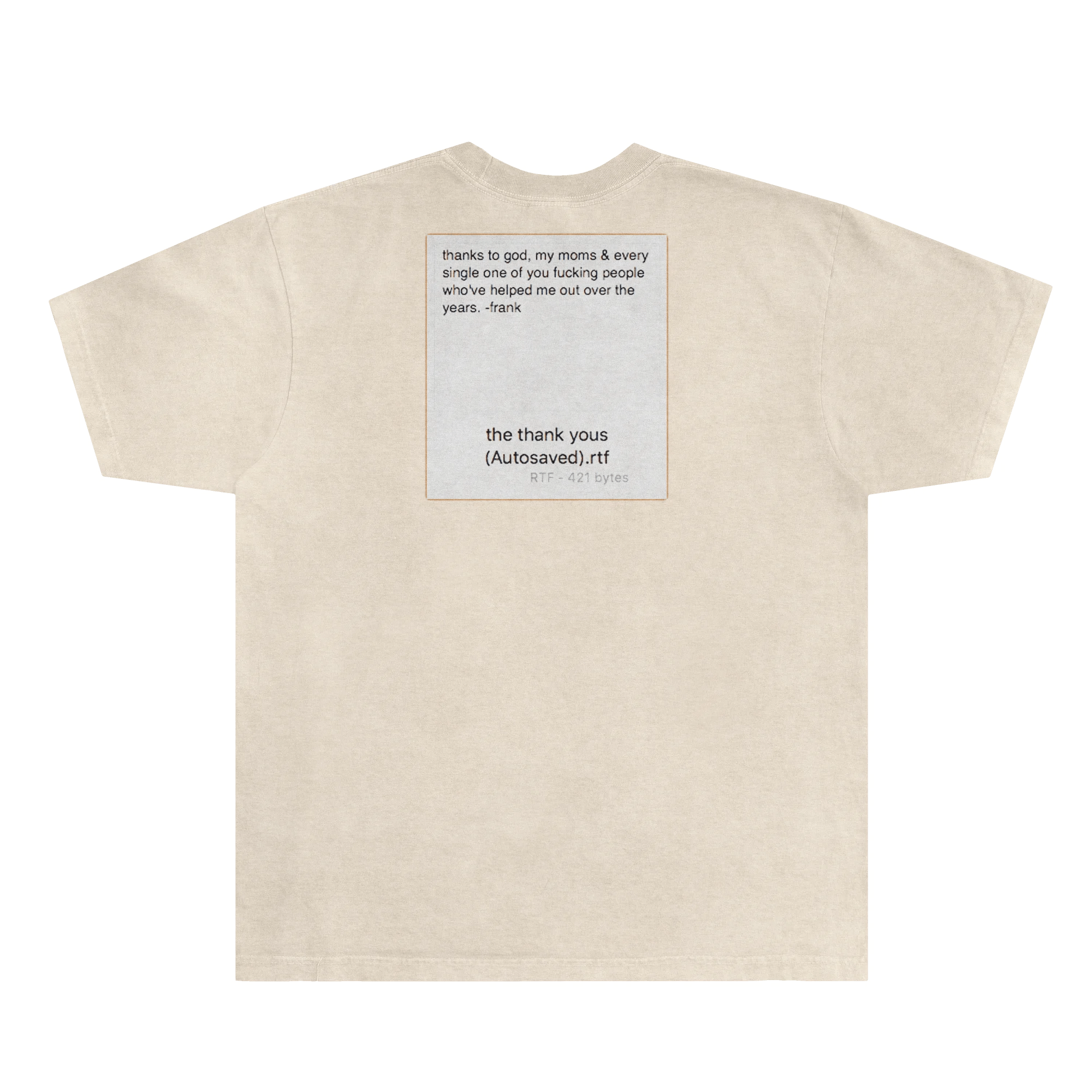 Frank Ocean nOStalgia X Tee - Greazy Tees