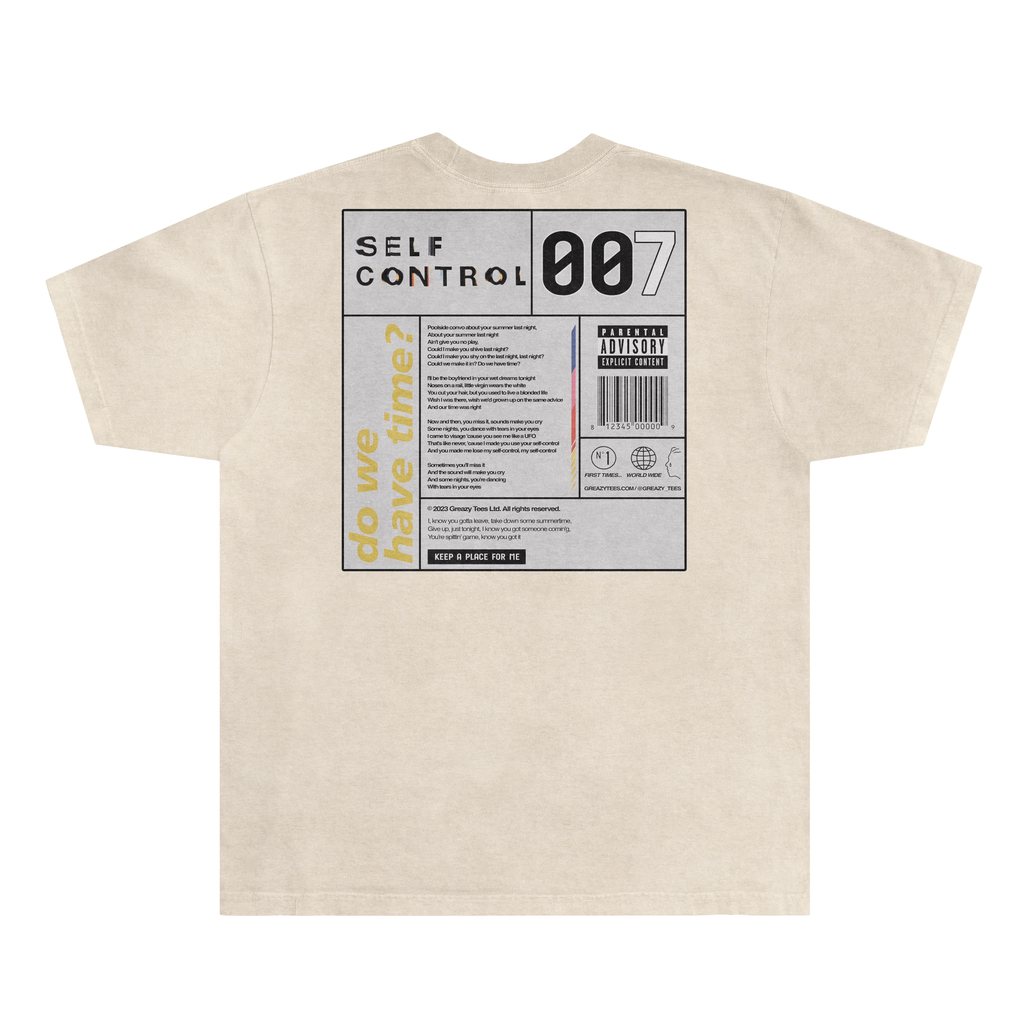 Frank Ocean Self Control Tee - Greazy Tees