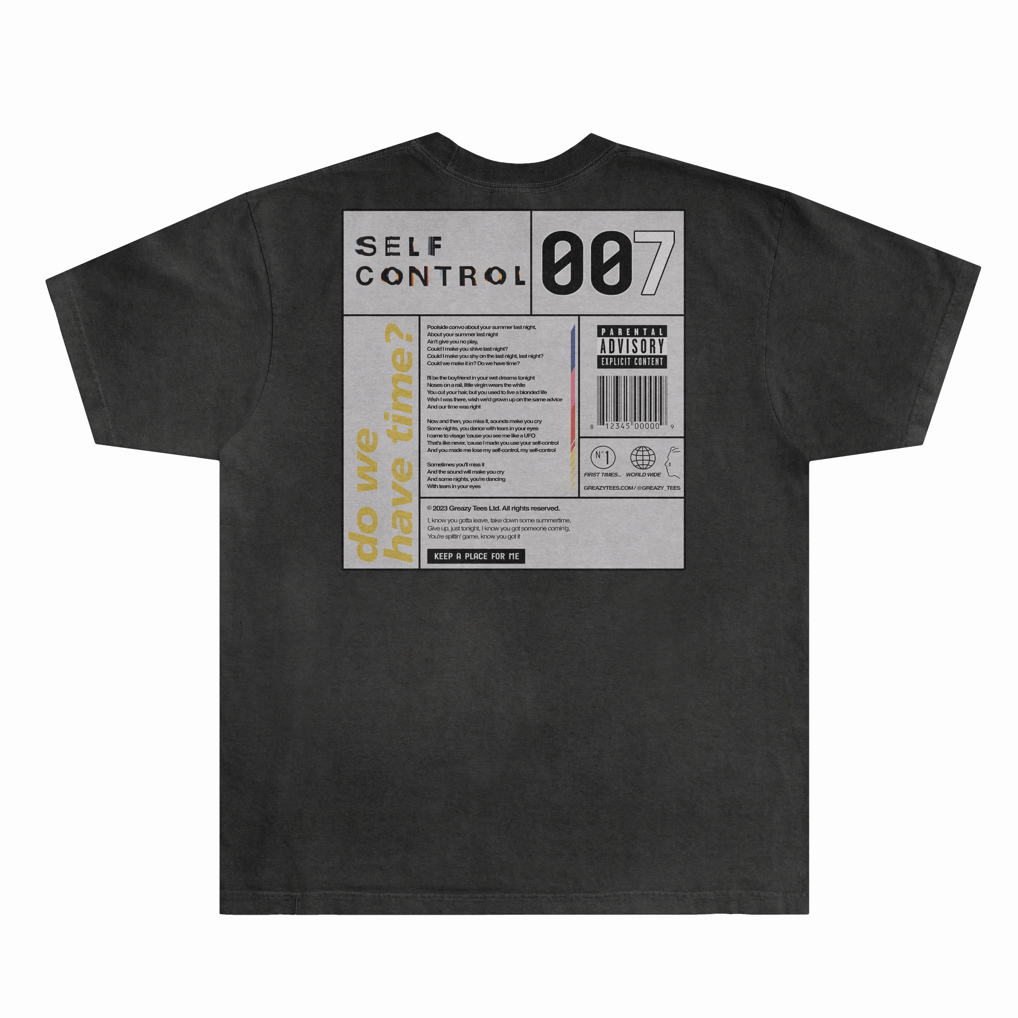 Frank Ocean Self Control Tee - Greazy Tees