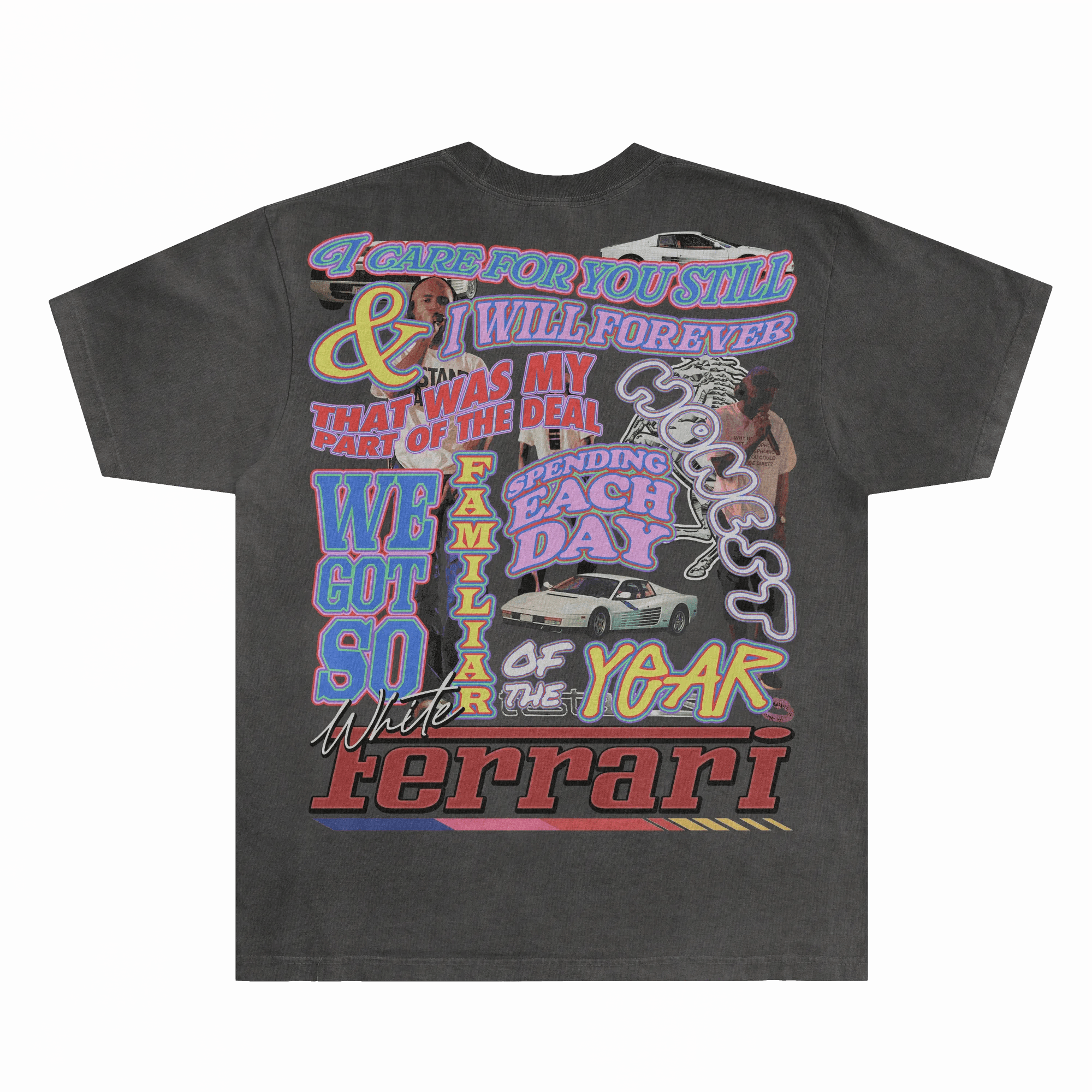 Frank Ocean White Ferrari Tee - Greazy Tees
