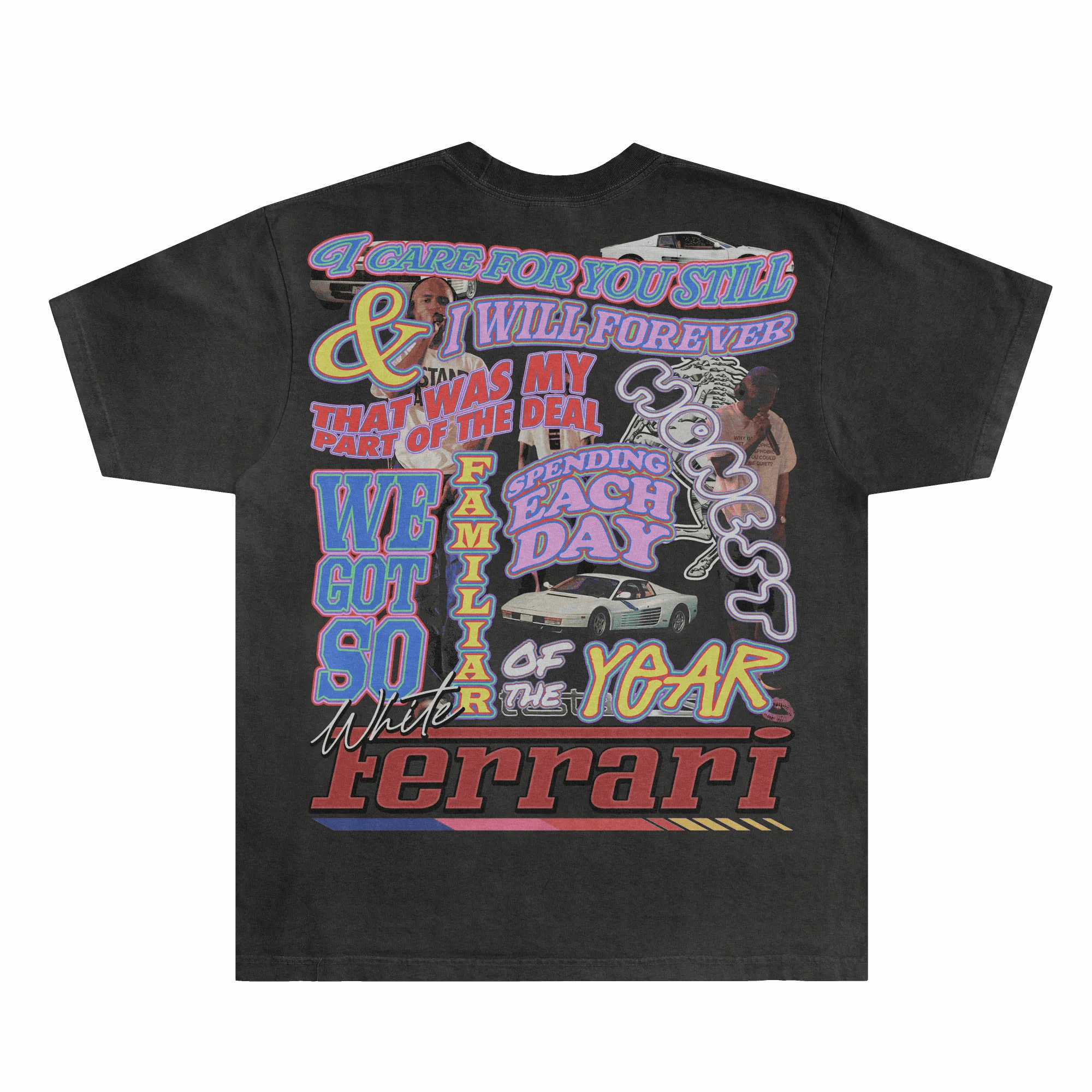 Frank Ocean White Ferrari Tee - Greazy Tees