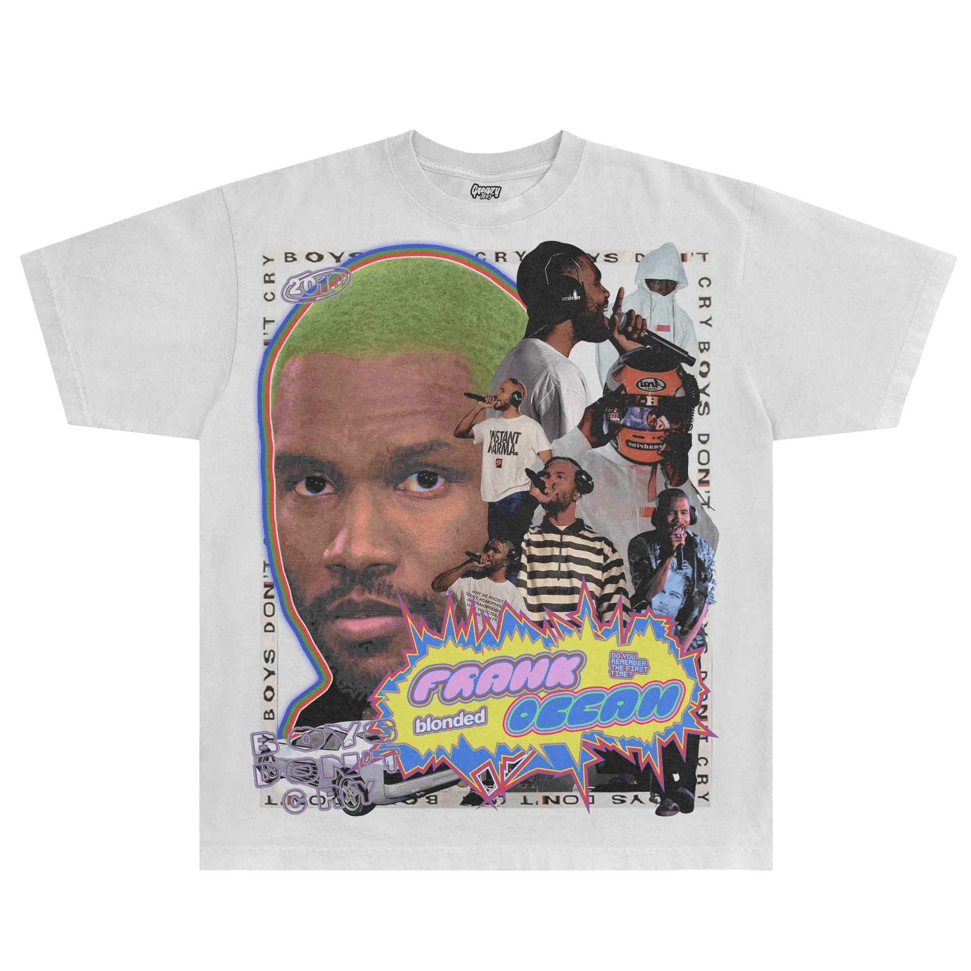 Frank Ocean White Ferrari Tee - Greazy Tees