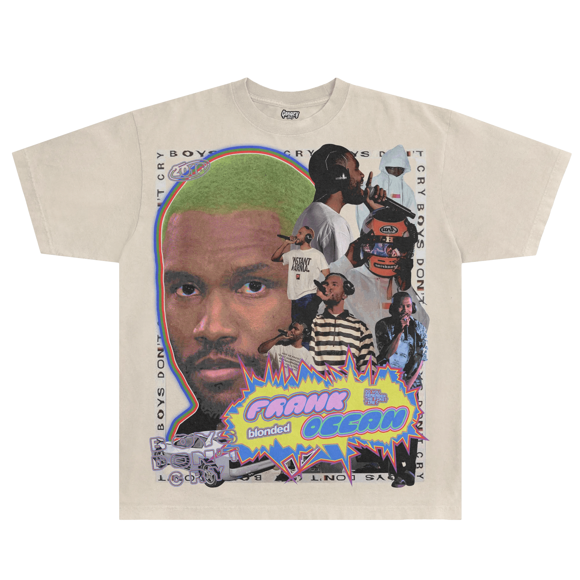 Frank Ocean White Ferrari Tee - Greazy Tees