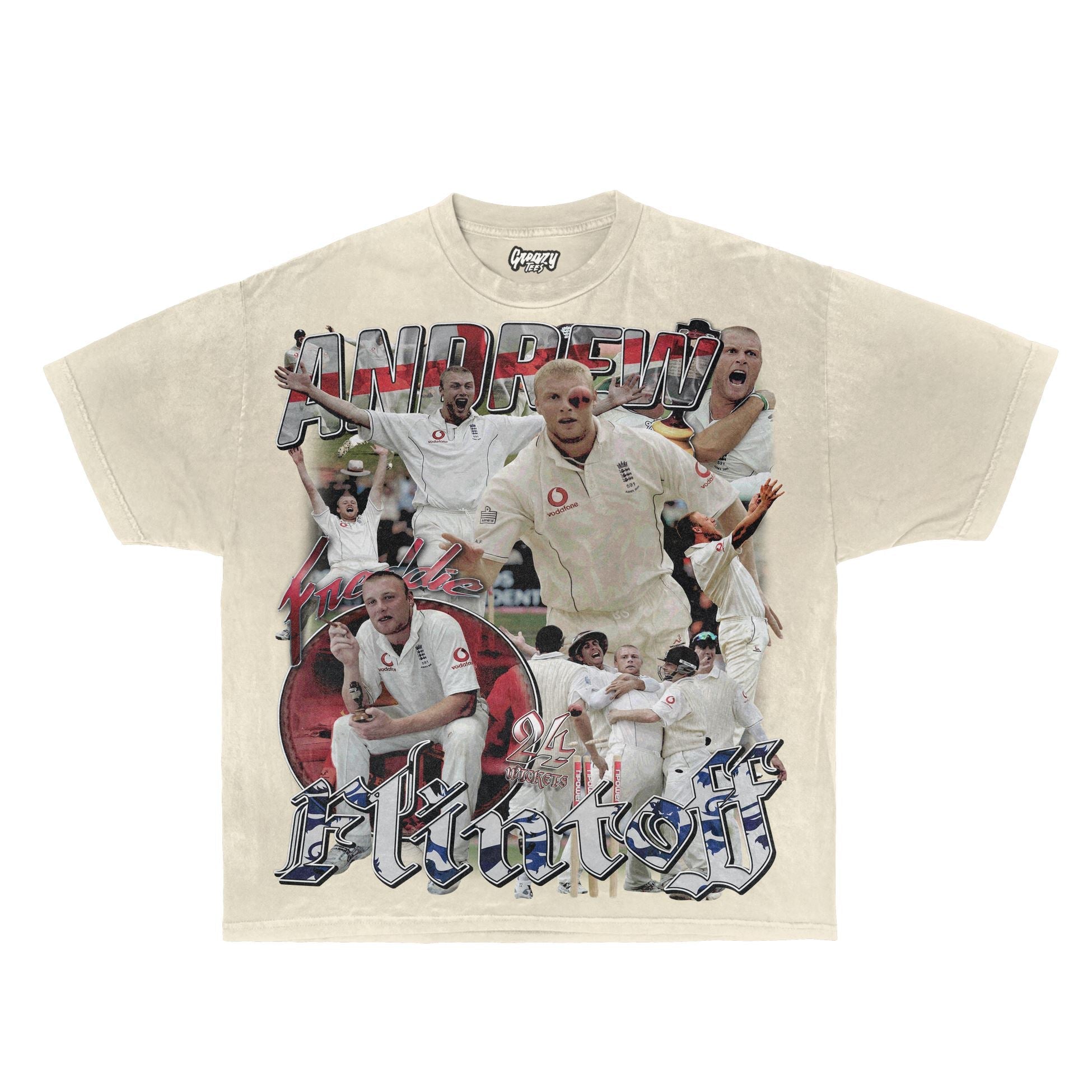 Freddie Flintoff Tee - Greazy Tees