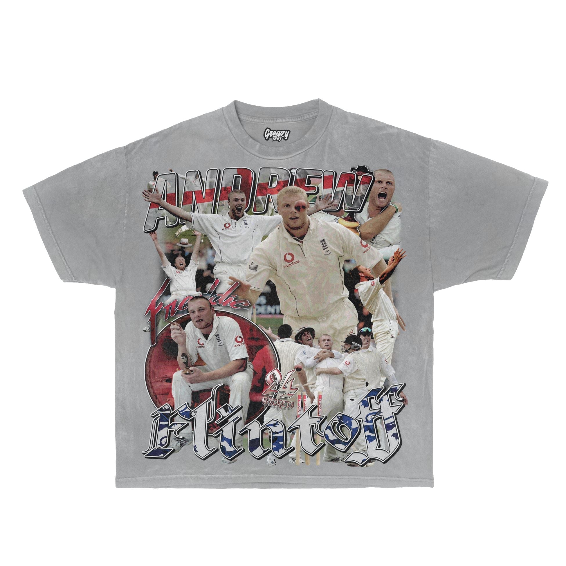 Freddie Flintoff Tee - Greazy Tees