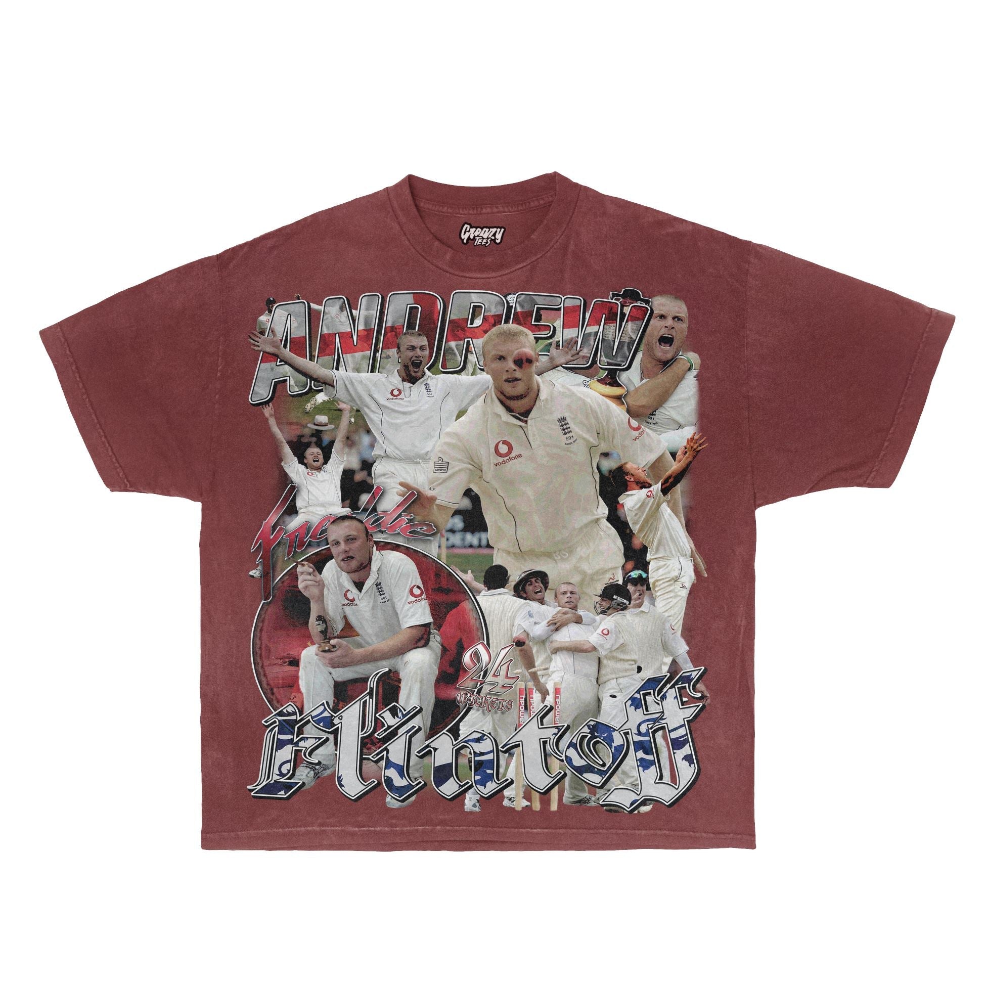 Freddie Flintoff Tee - Greazy Tees