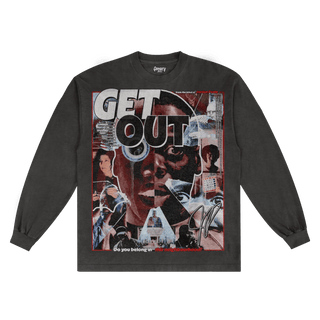 Get Out Long Sleeved Tee - Greazy Tees