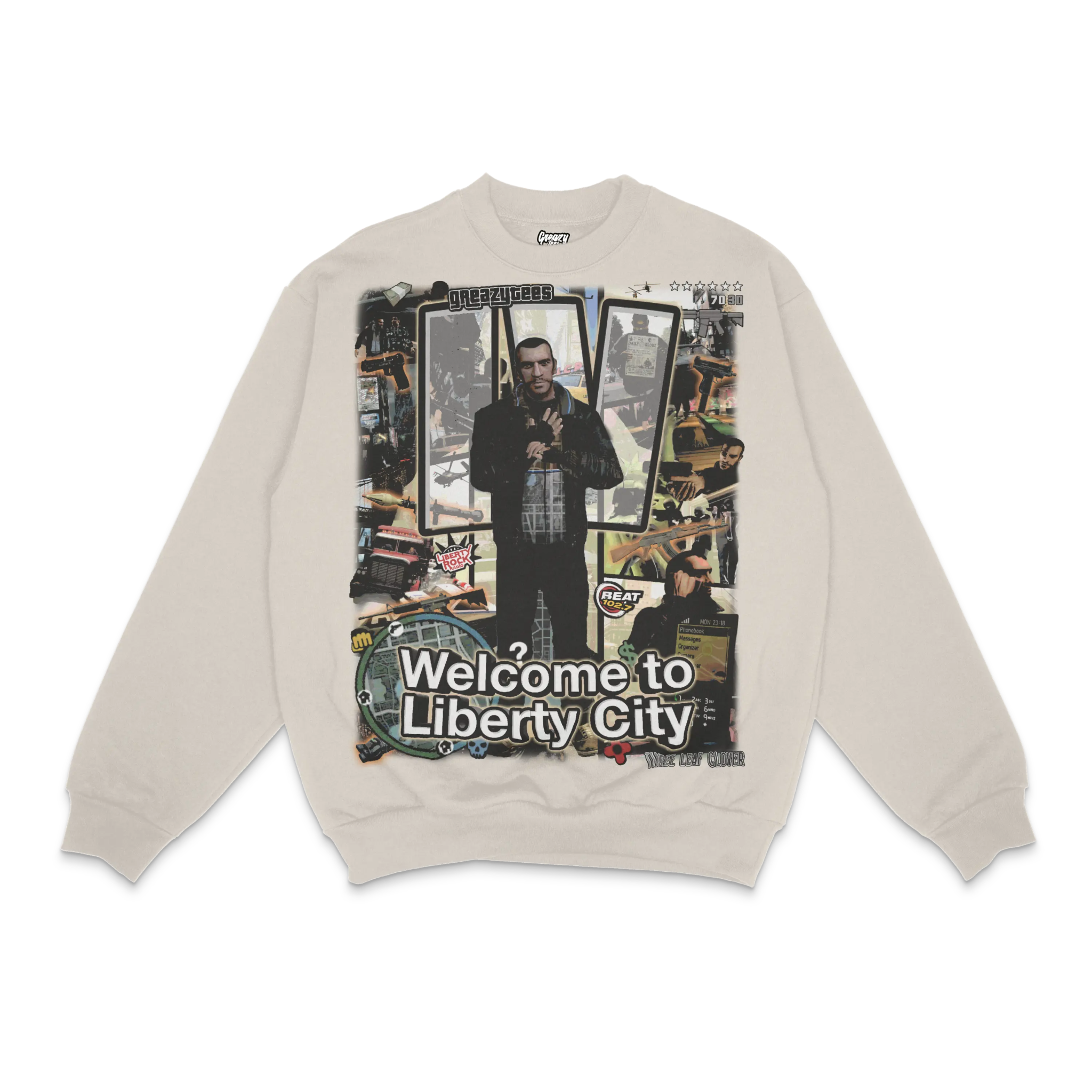 GTA IV Crewneck Sweatshirt - Greazy Tees