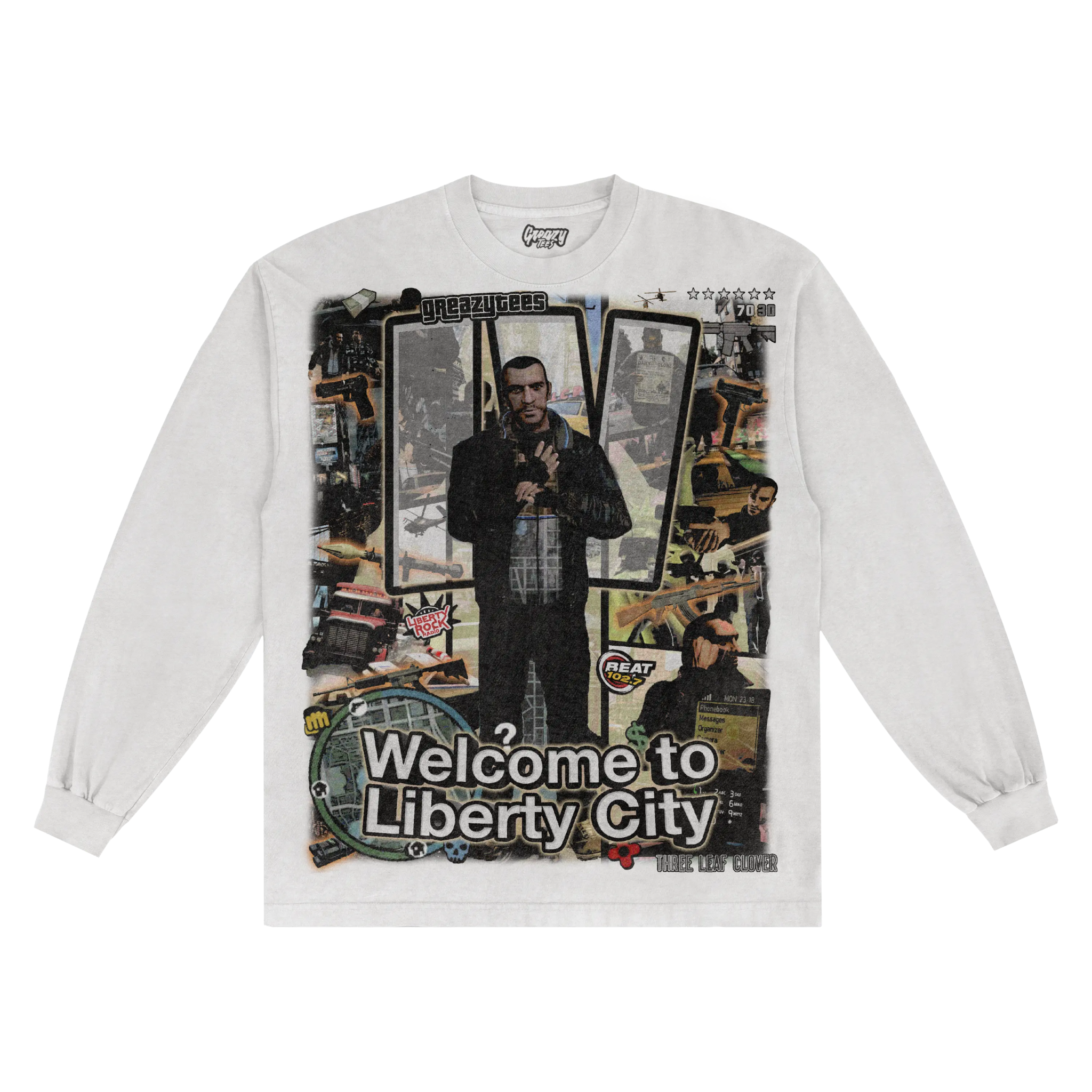 GTA IV Long Sleeved Tee - Greazy Tees