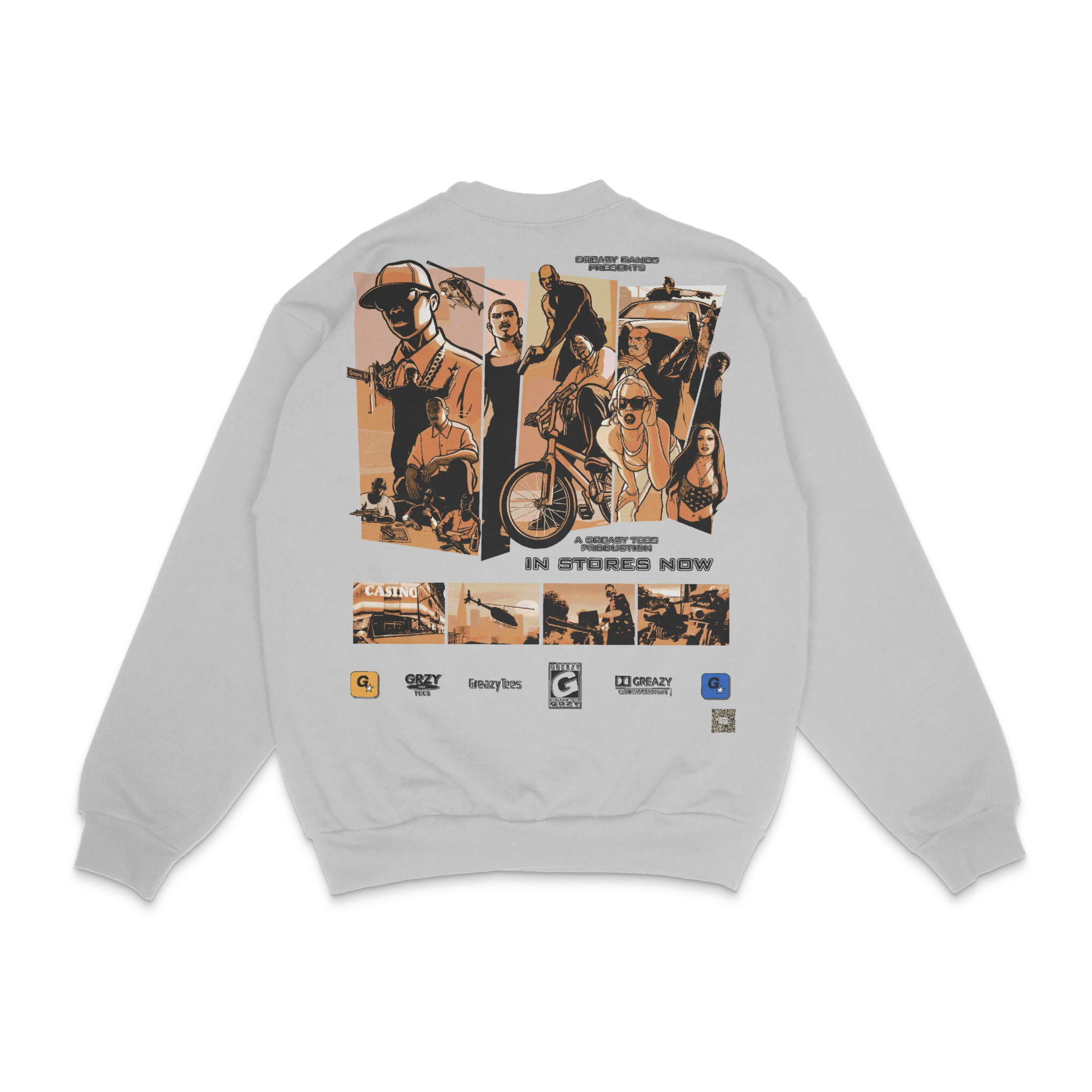 GTA San Andreas Crewneck Sweatshirt - Greazy Tees