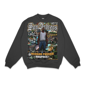 GTA San Andreas Crewneck Sweatshirt - Greazy Tees