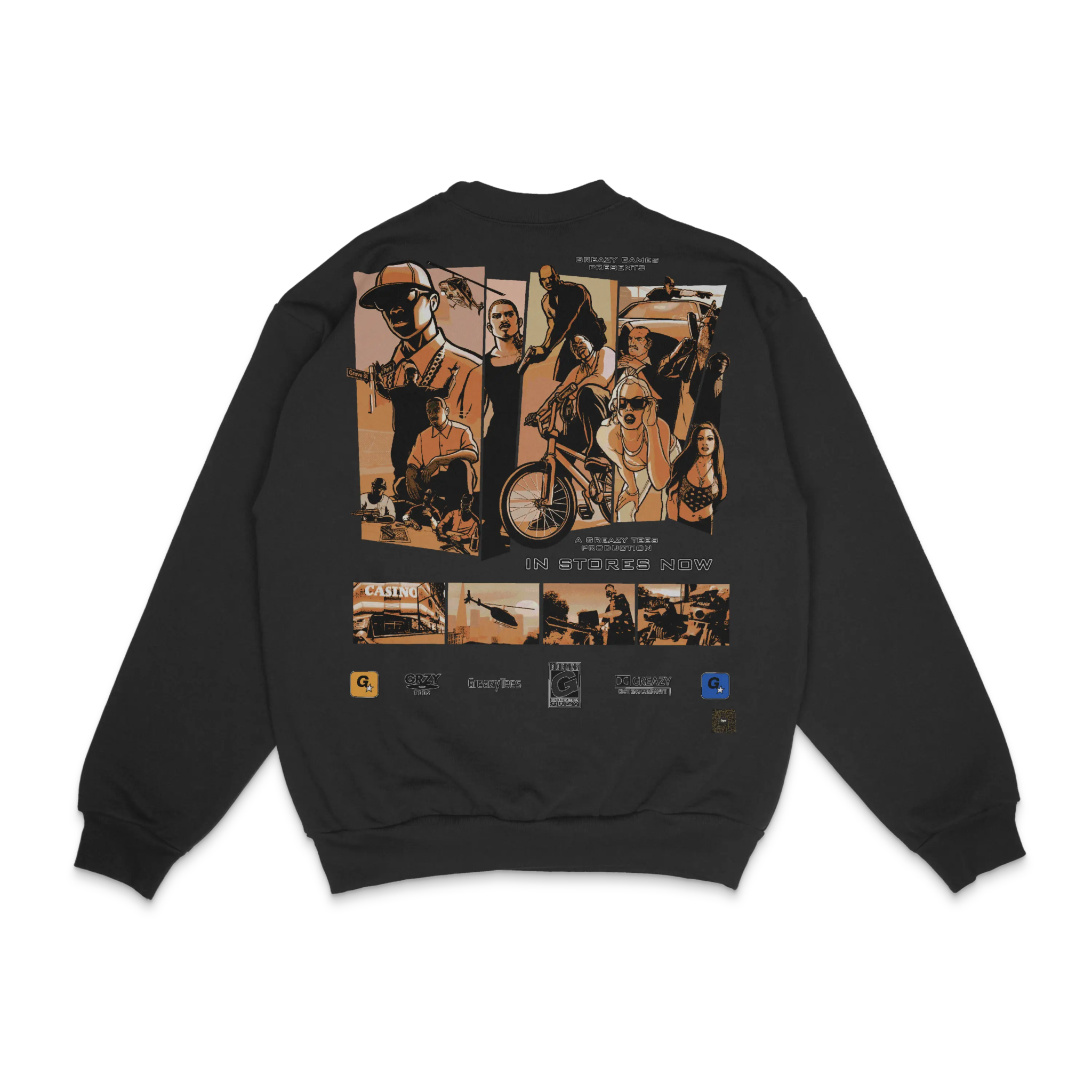 GTA San Andreas Crewneck Sweatshirt - Greazy Tees